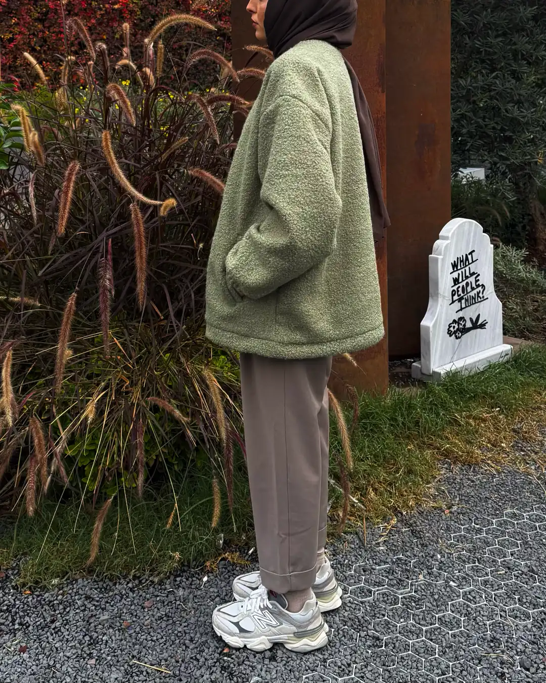 Buklet Oversize Bomber Ceket - Görsel 2