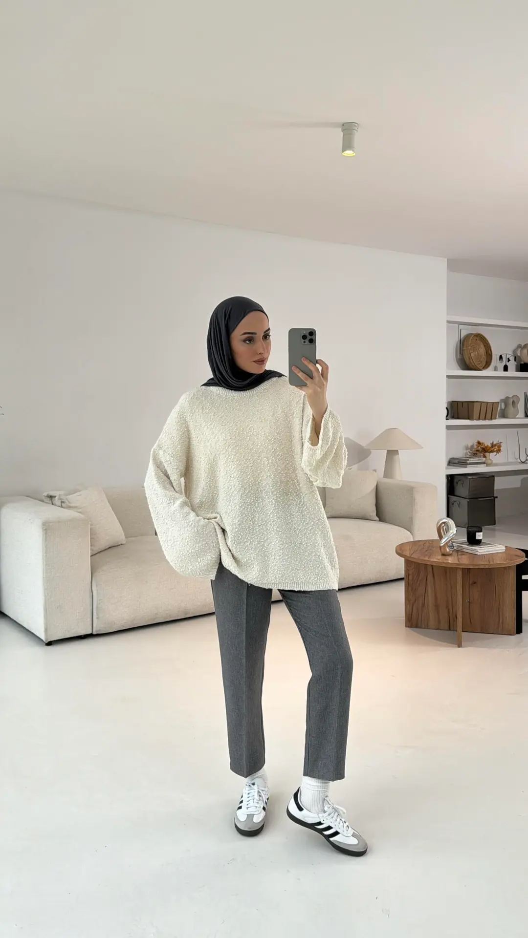 Bürümcüklü Kazak Krem - Görsel 2