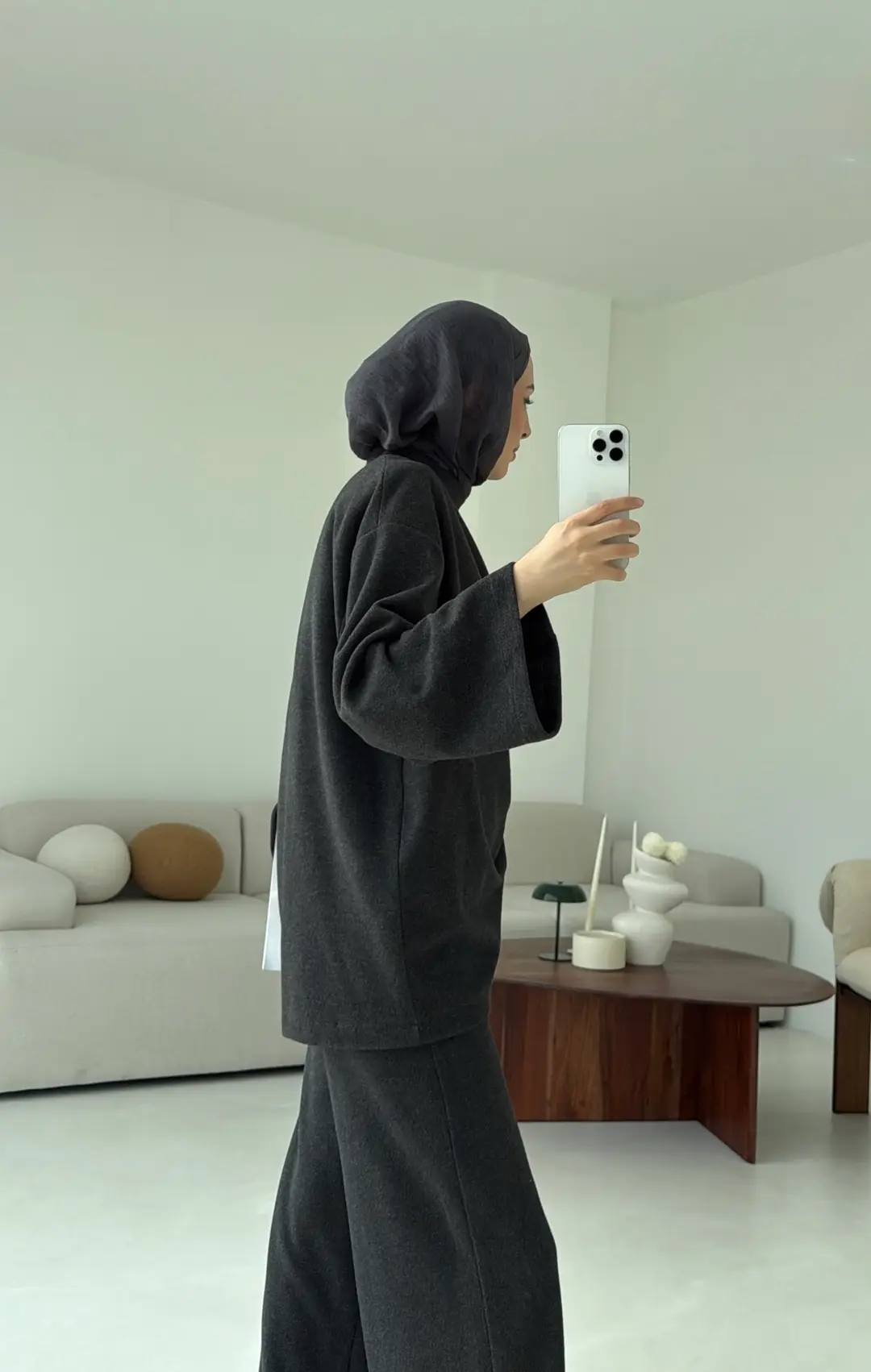 Büzgülü Takım Antrasit - Görsel 5