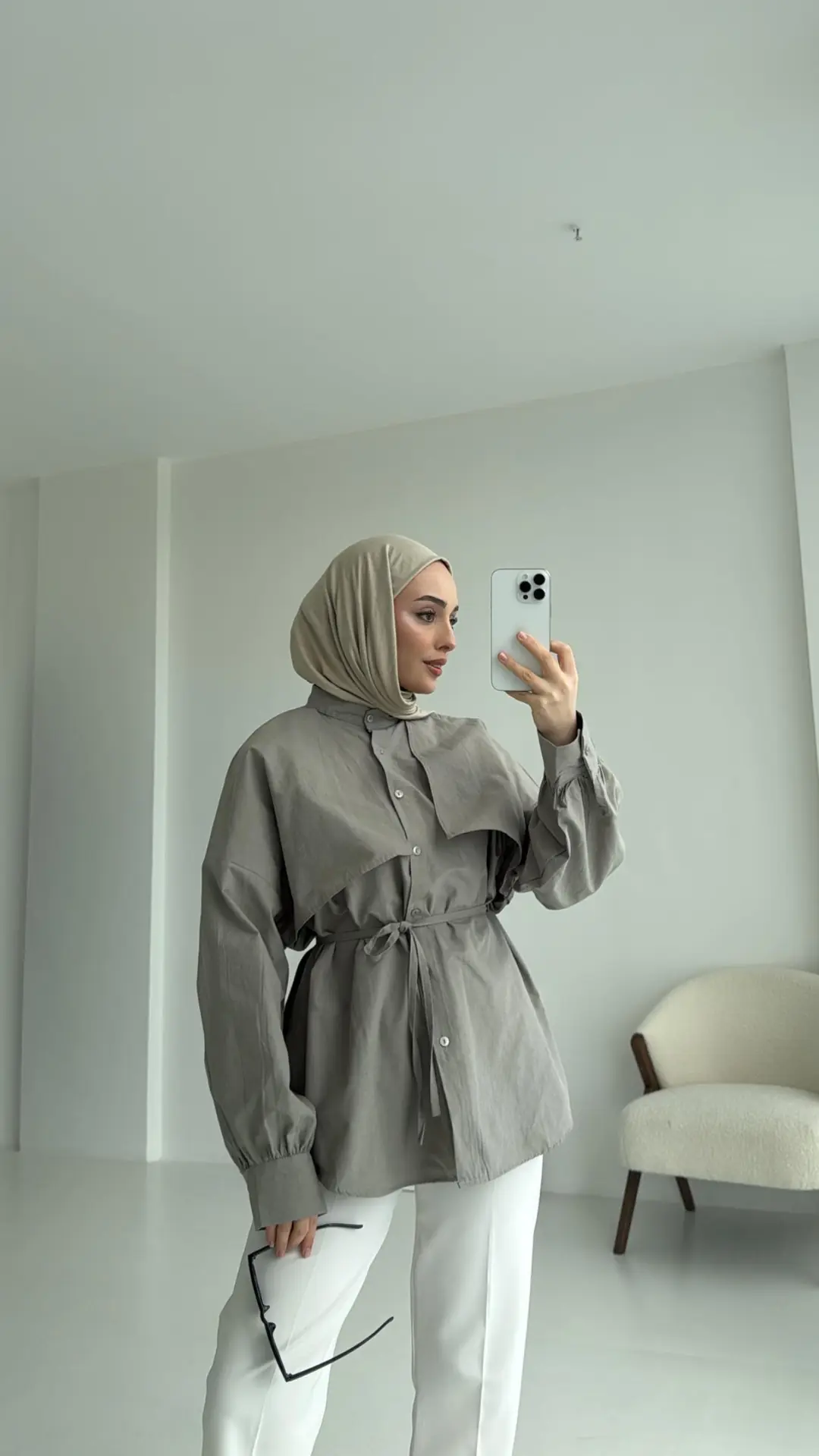 Çağla Bağlamalı Gömlek - Görsel 4