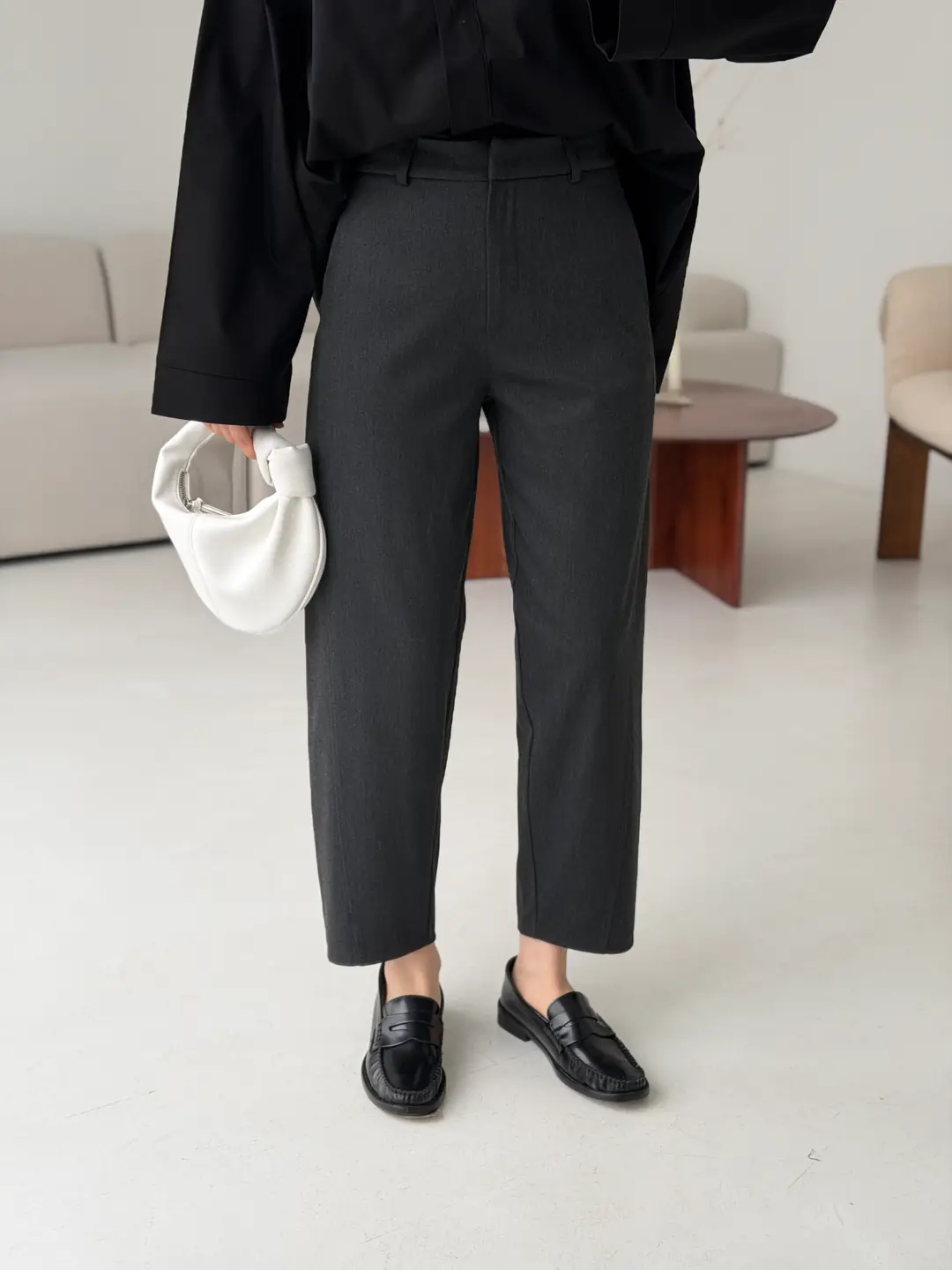 Carrot Kumaş Pantolon Antrasit - Görsel 2