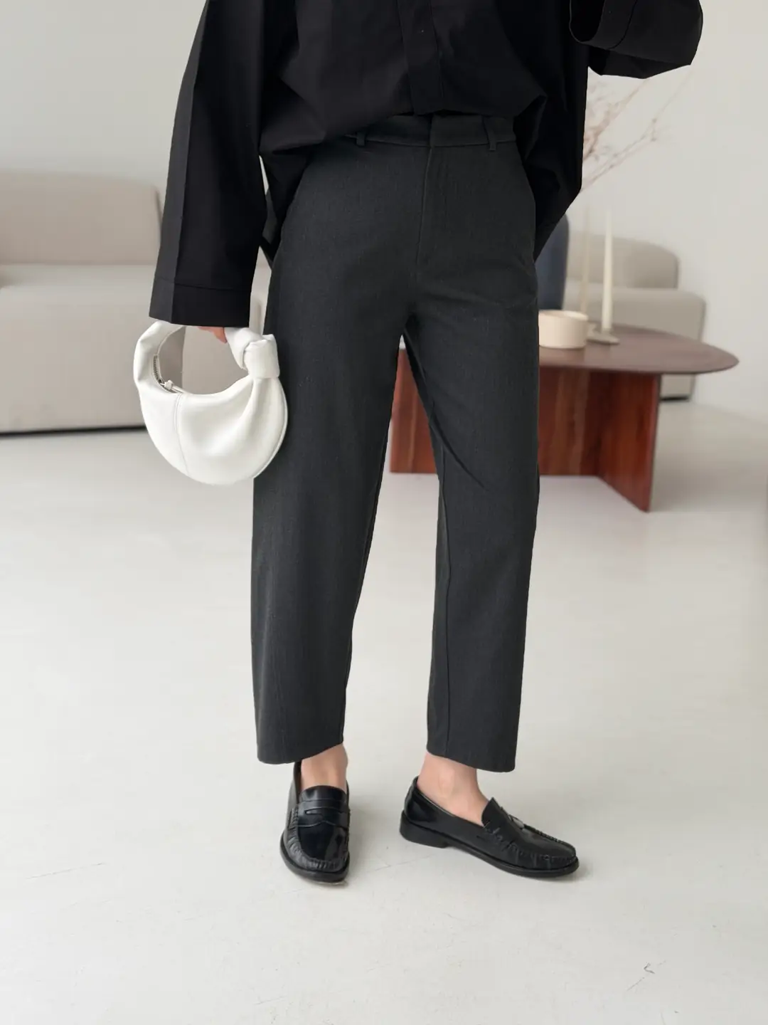 Carrot Kumaş Pantolon Antrasit - Görsel 3