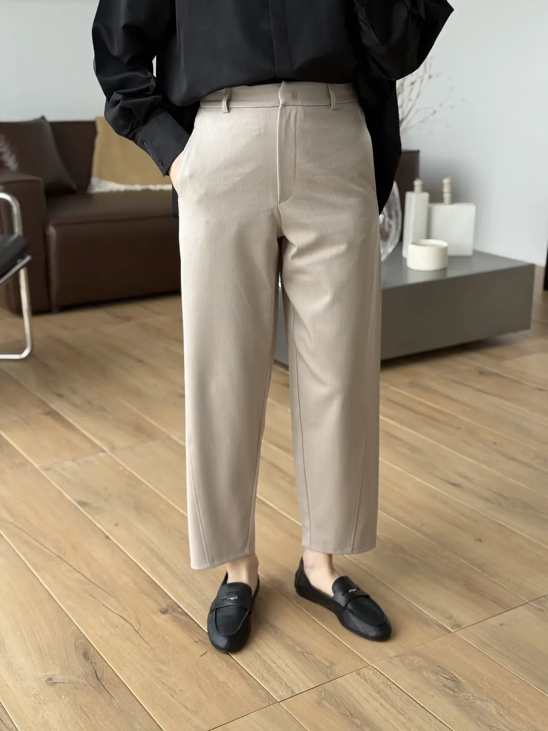 Carrot Kumaş Pantolon Bej - Görsel 3