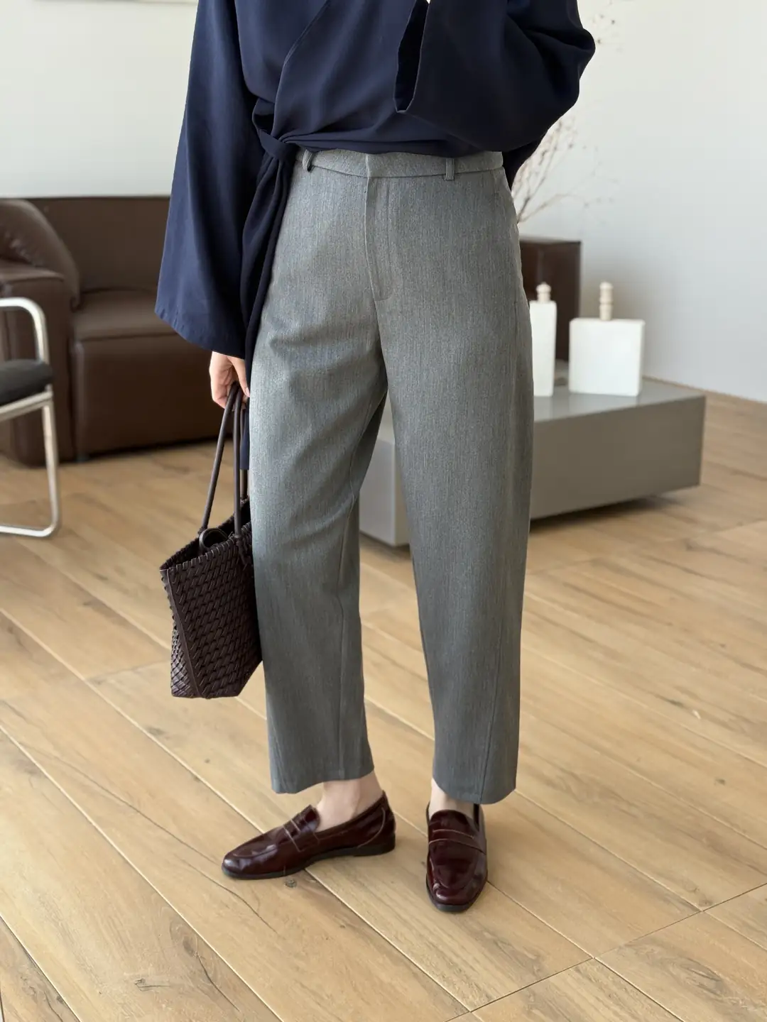 Carrot Kumaş Pantolon Gri - Görsel 2