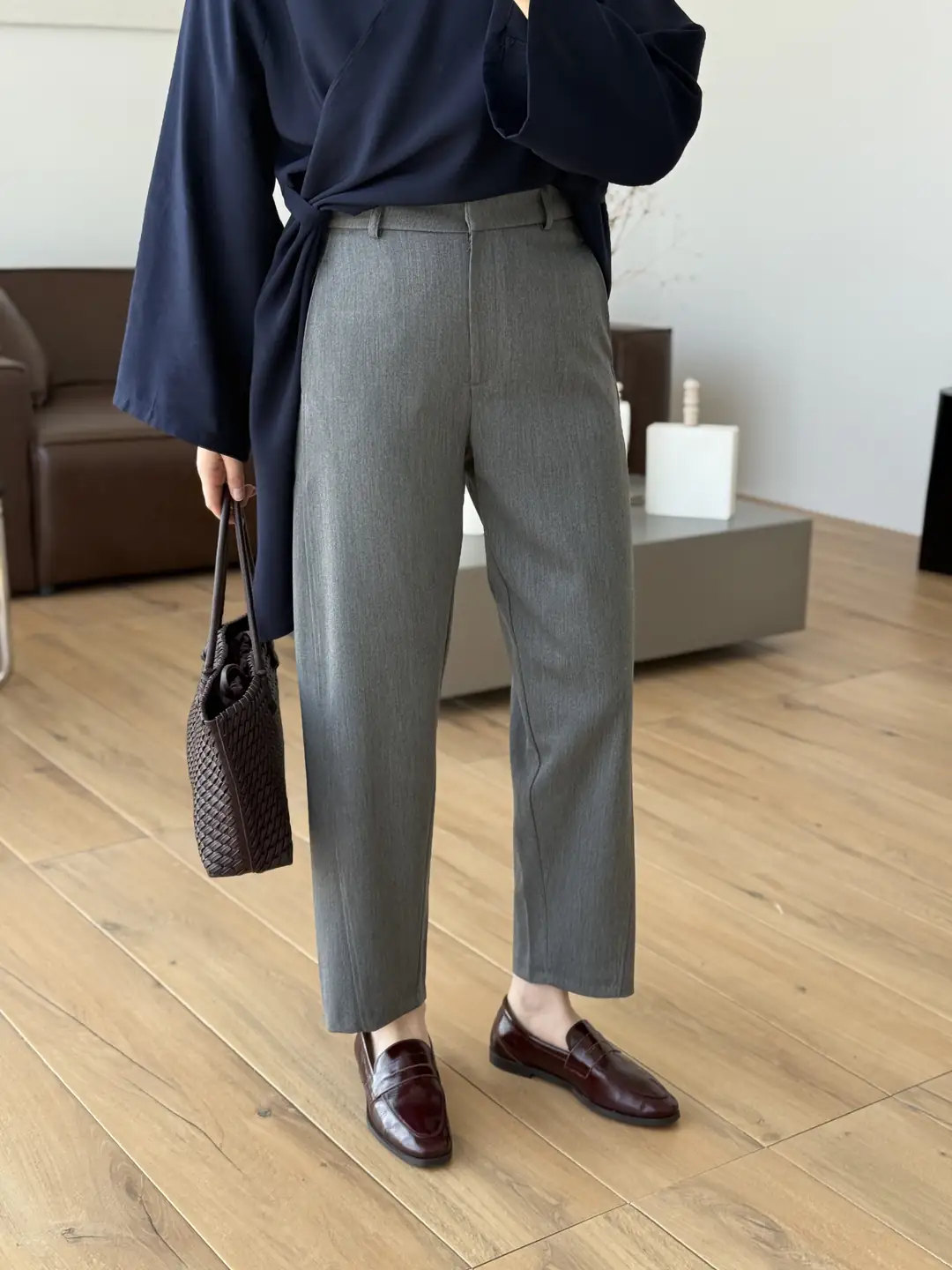 Carrot Kumaş Pantolon Gri - Görsel 4