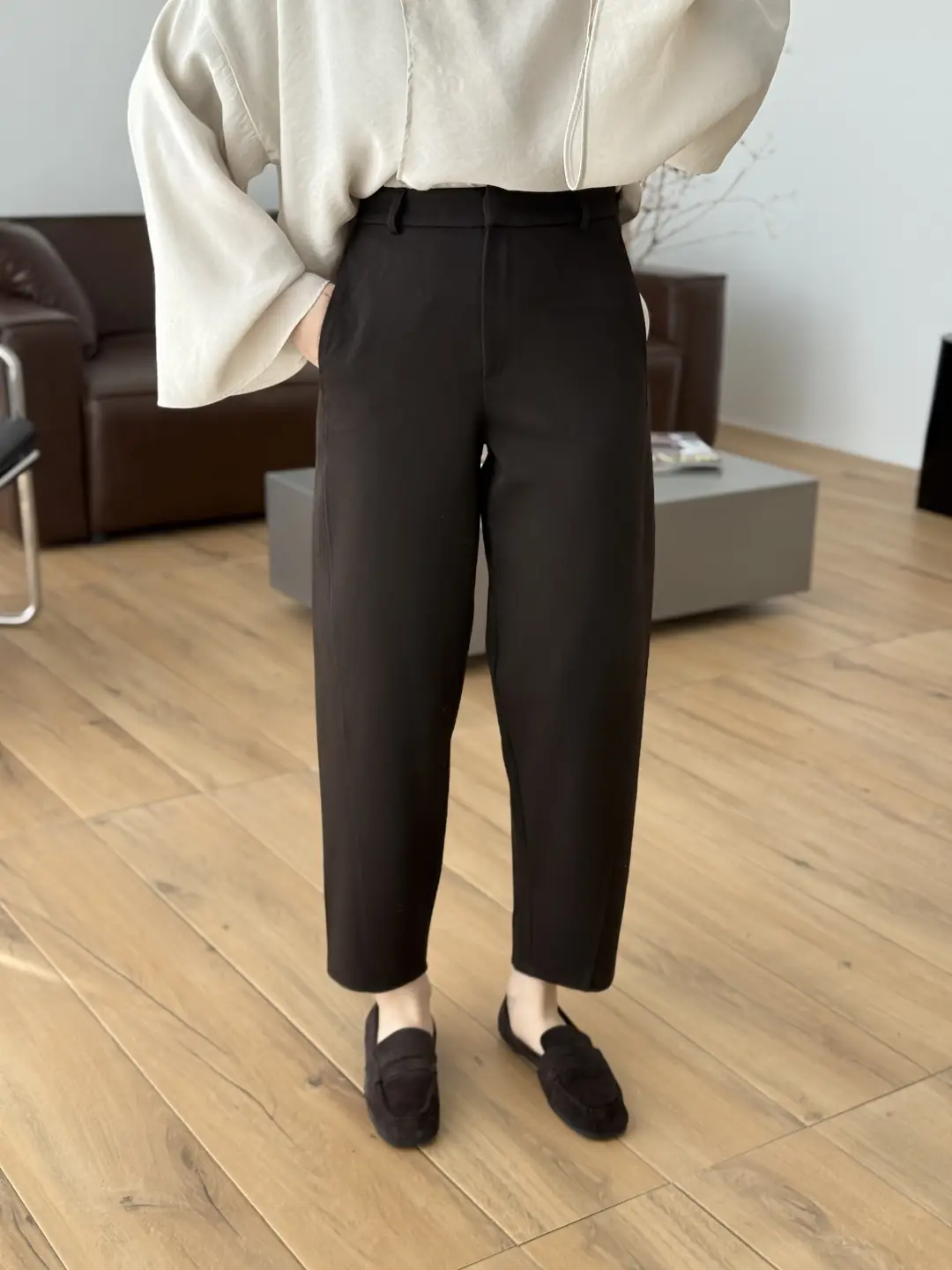 Carrot Kumaş Pantolon Kahve - Görsel 2