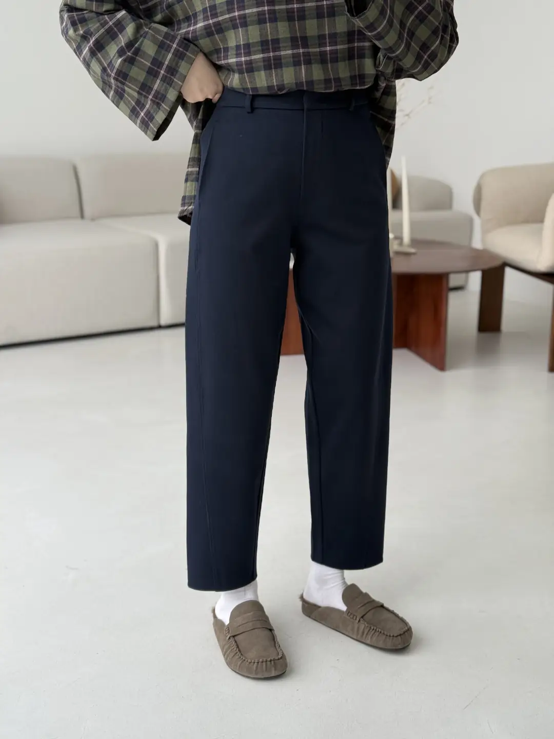 Carrot Kumaş Pantolon Lacivert - Görsel 4