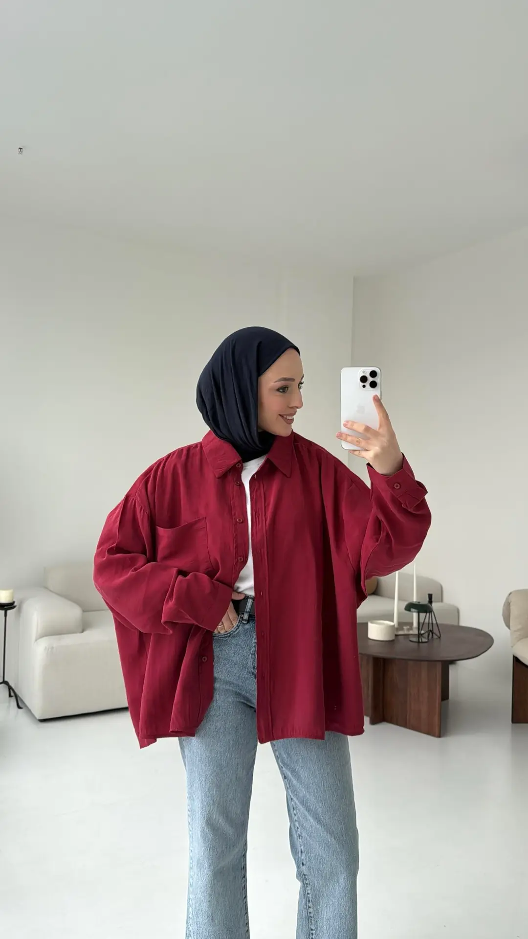 Cepli Oversize Gömlek