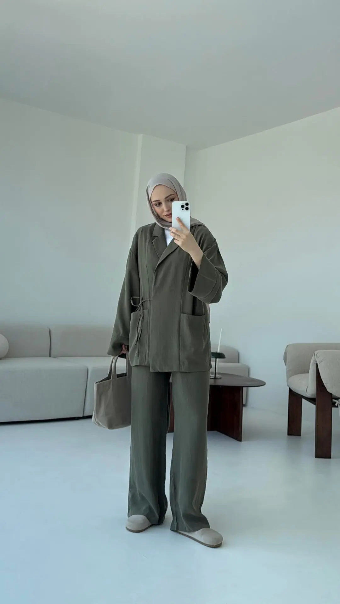 Çift Cepli Takım Haki - Görsel 10