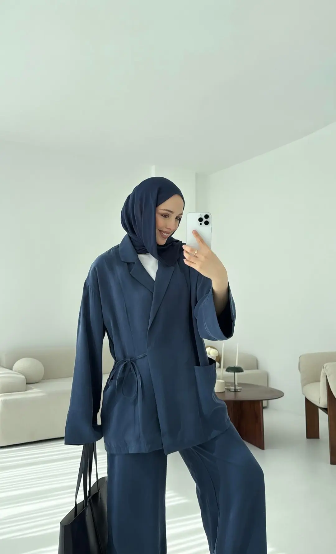 Çift Cepli Takım Lacivert - Görsel 2