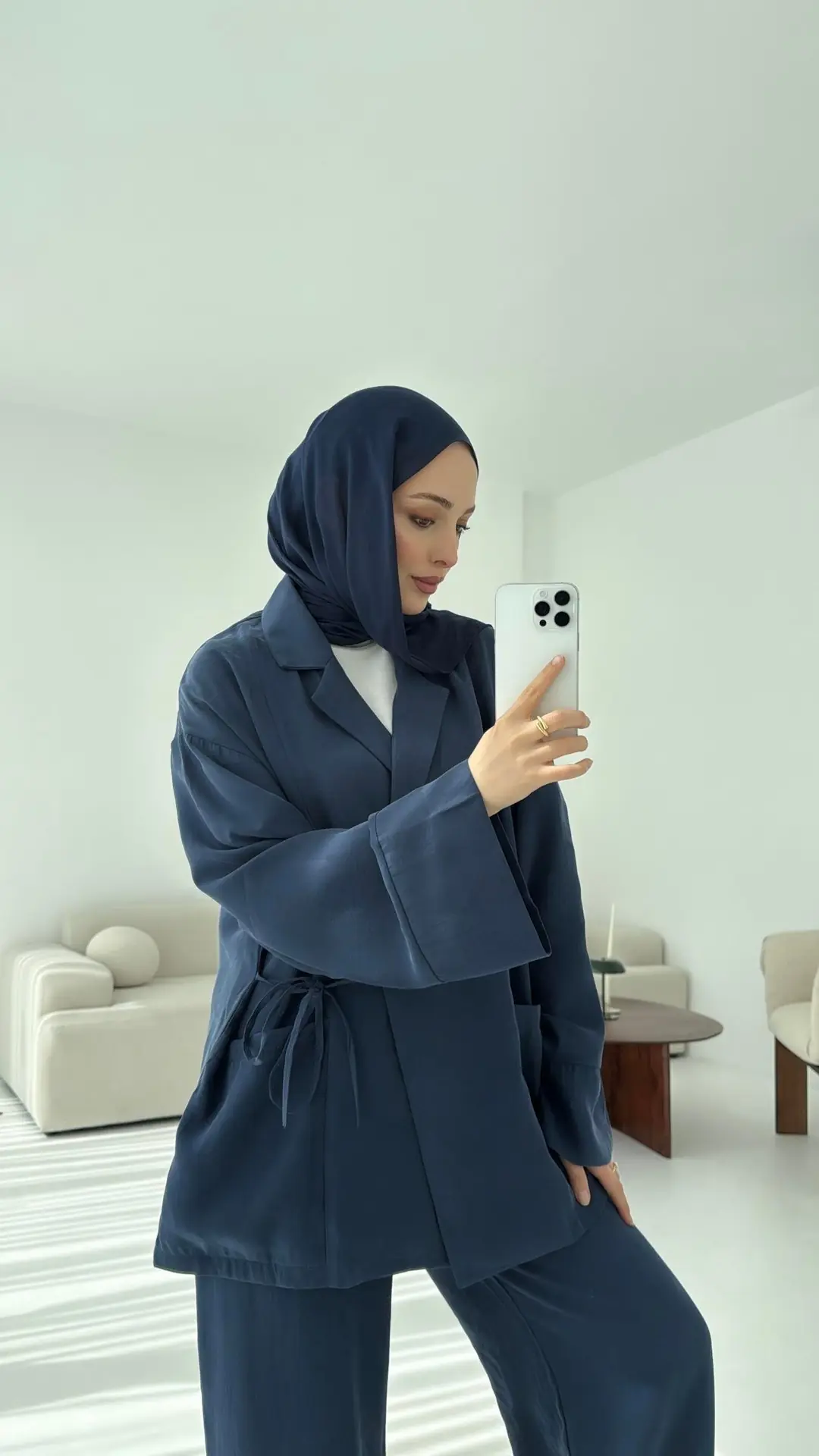 Çift Cepli Takım Lacivert - Görsel 7