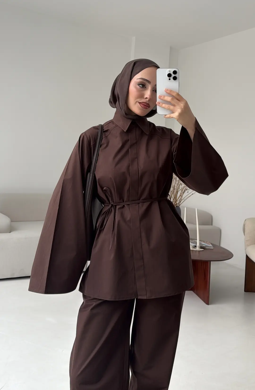 Cotton Takım Kahve - Görsel 4