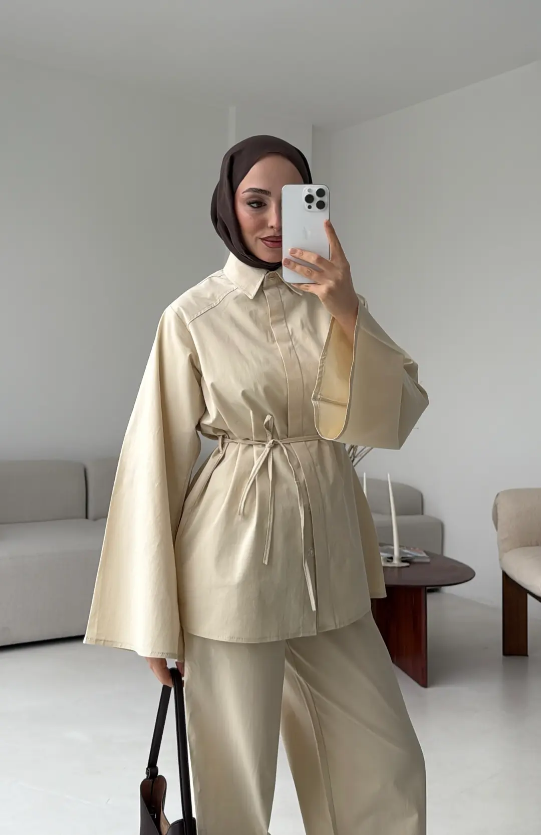 Cotton Takım Krem - Görsel 2