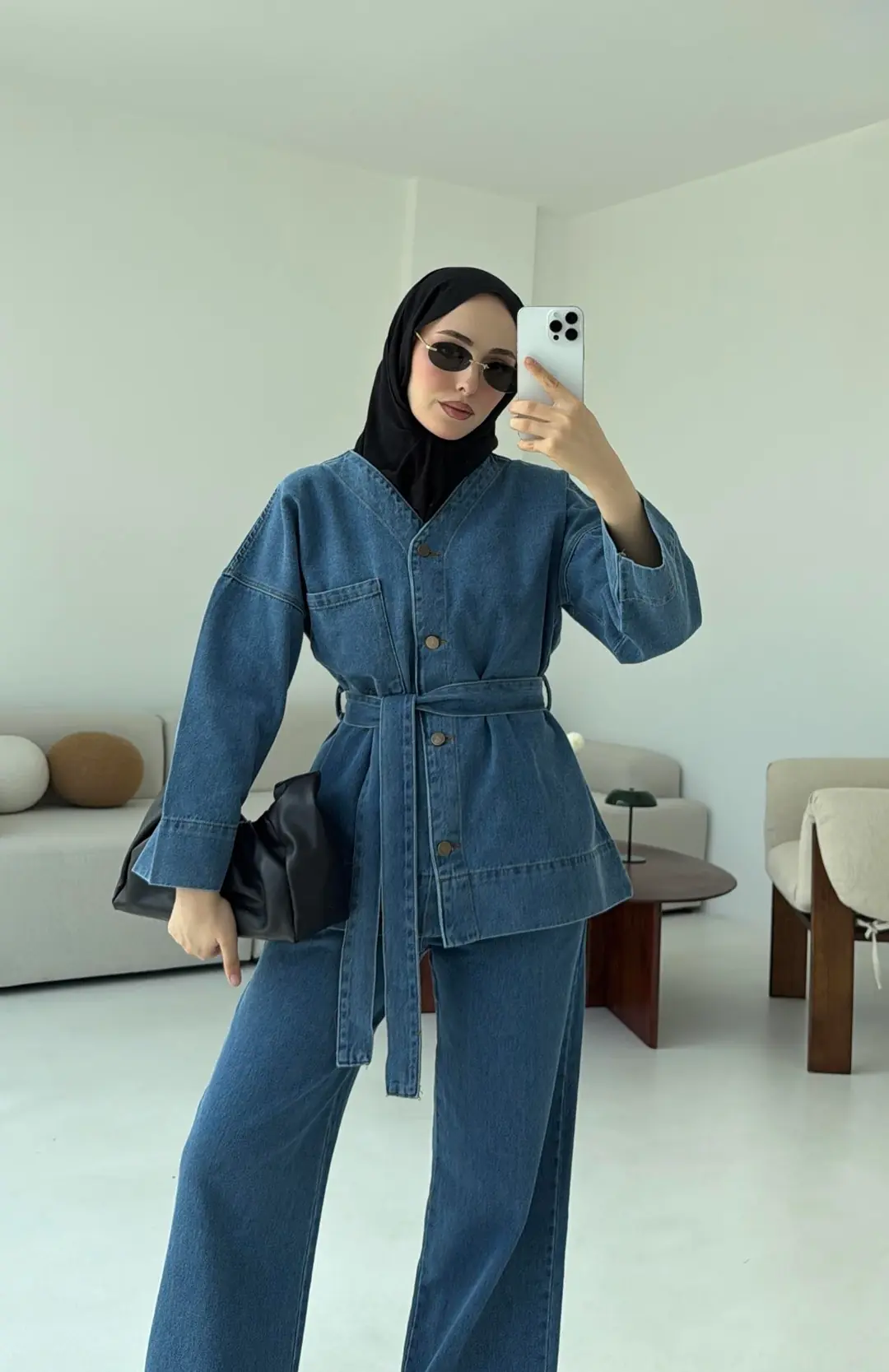 Denim Baglamalı Takım - Görsel 3