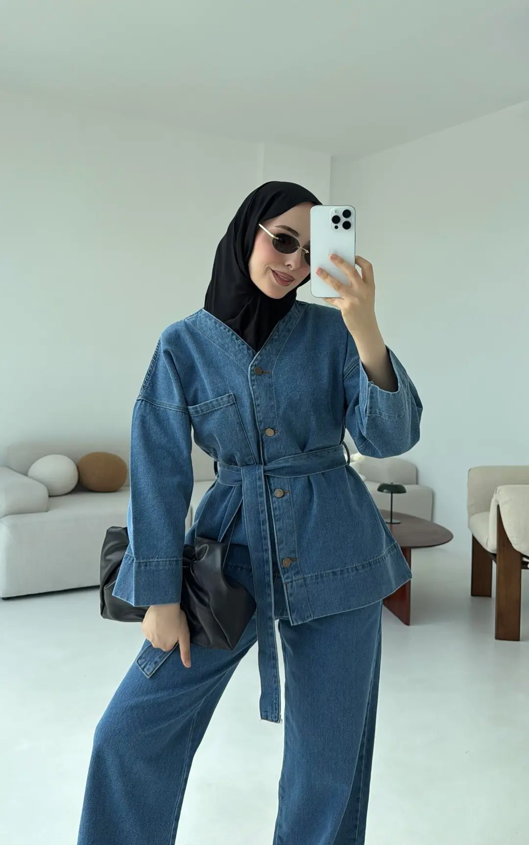 Denim Baglamalı Takım - Görsel 4