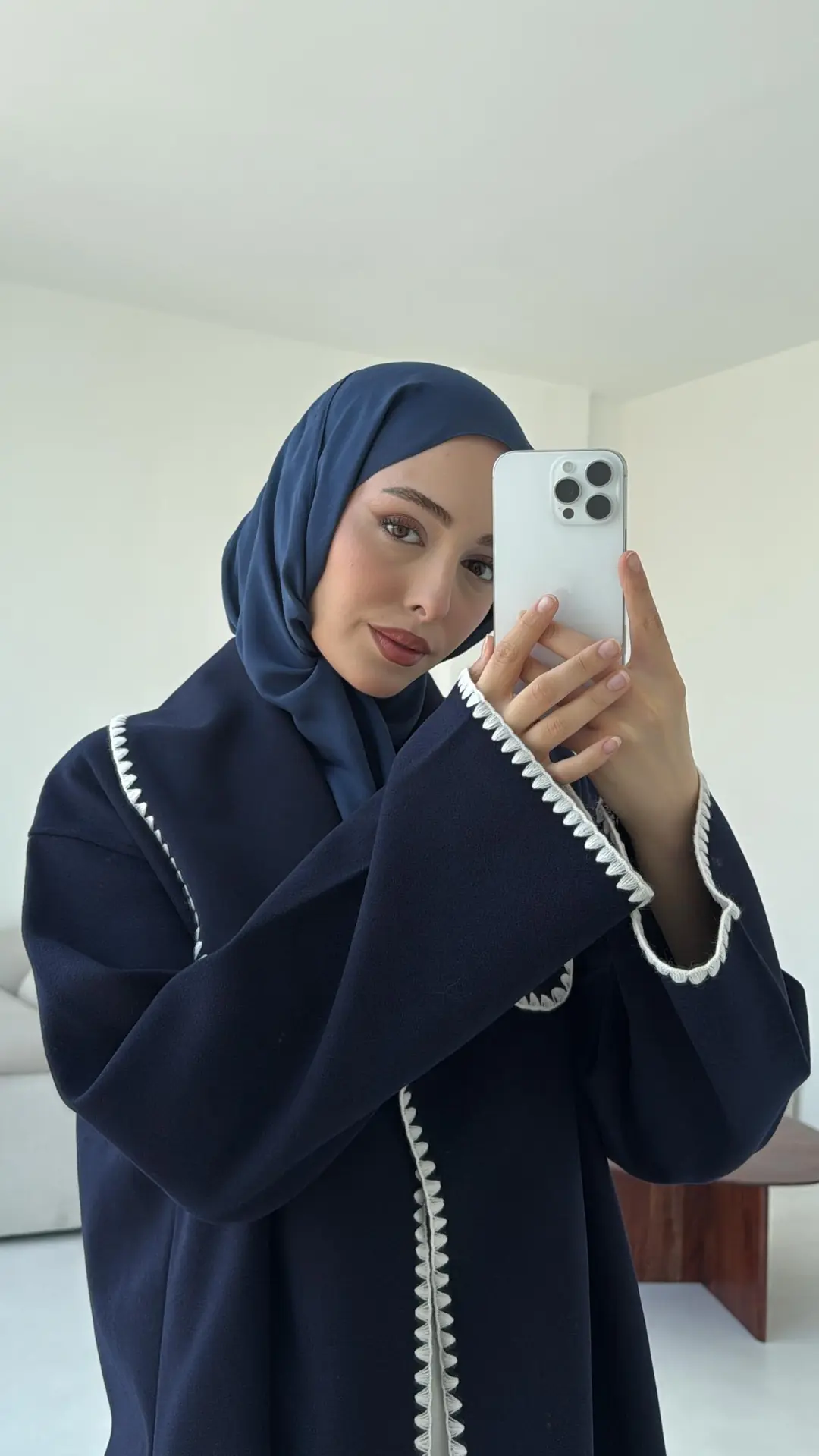 Dikişli Kaşe Ceket Lacivert - Görsel 5