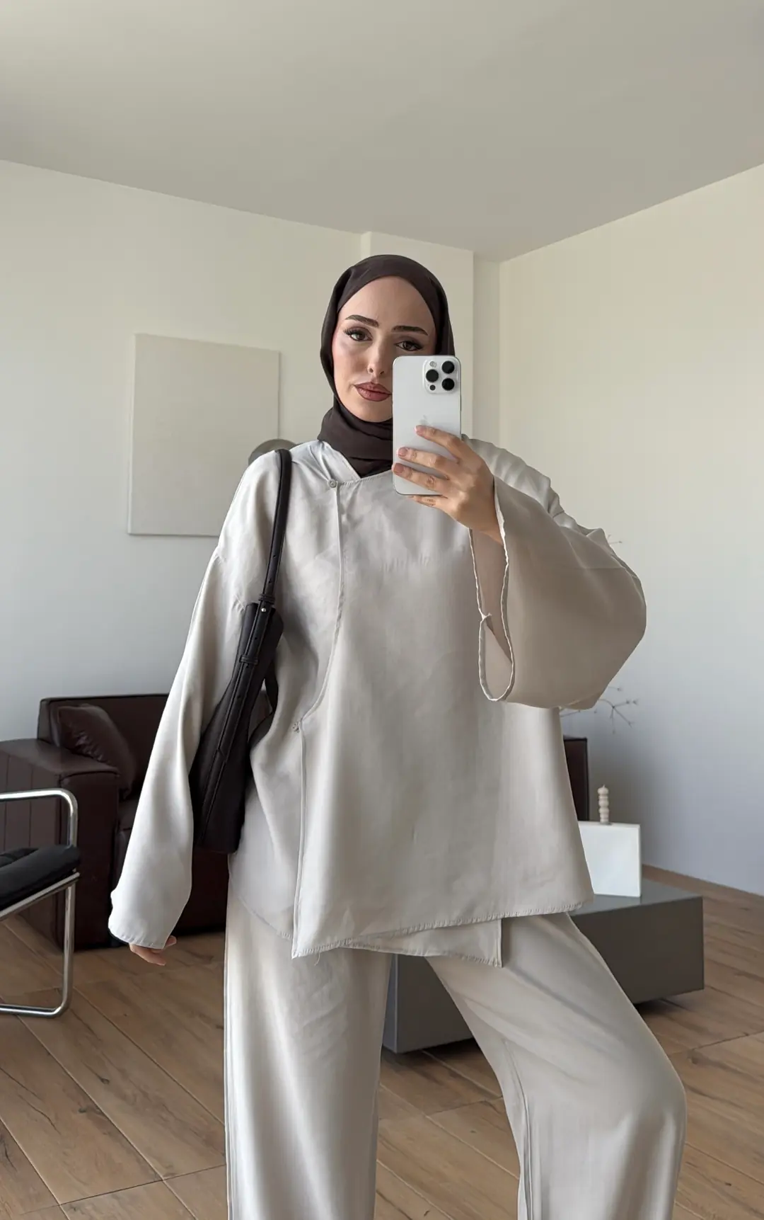 Dökümlü Gömlek Pantolon Takım Taş - Görsel 4