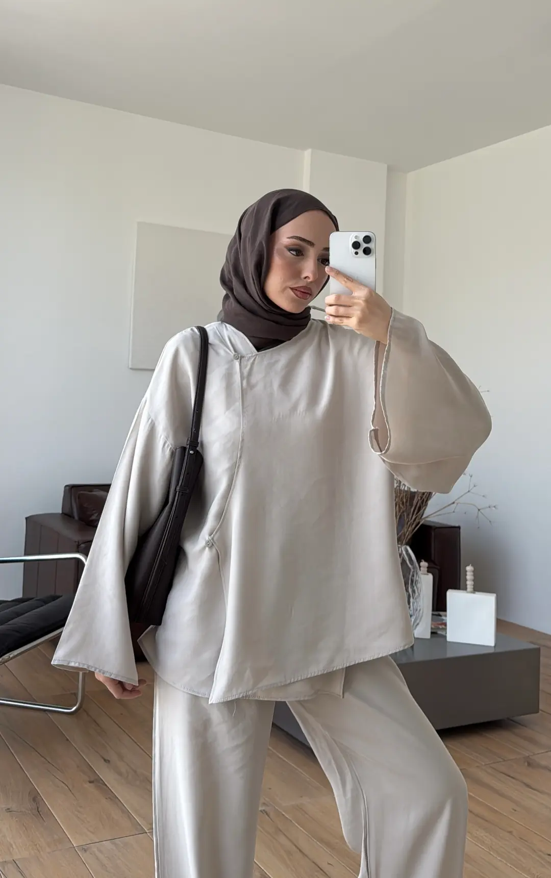 Dökümlü Gömlek Pantolon Takım Taş - Görsel 9