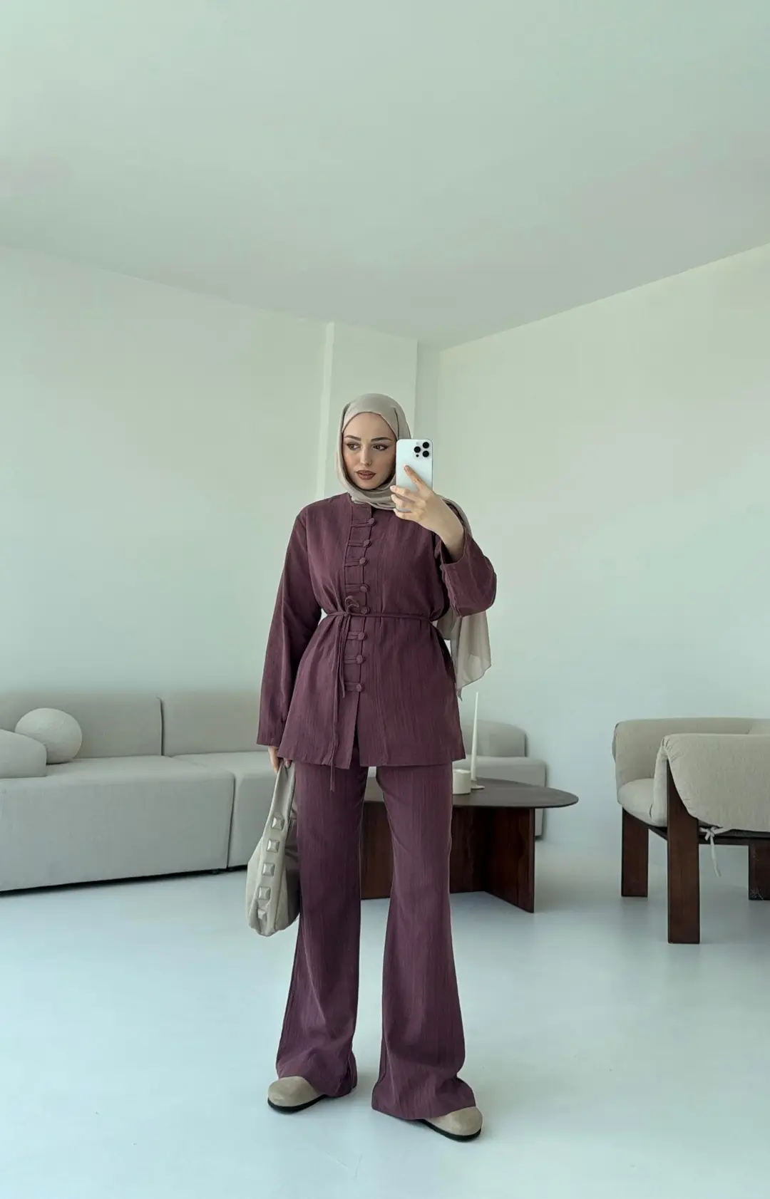 Düğme Detaylı Takım - Görsel 4