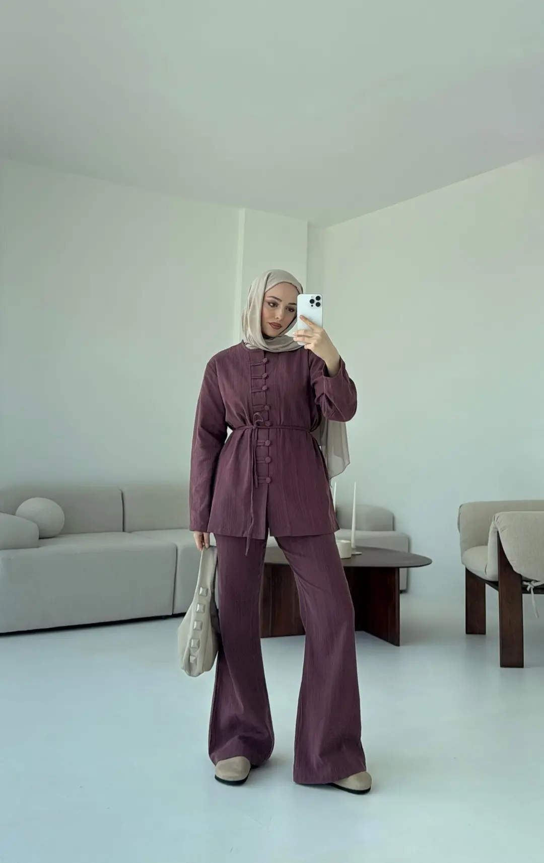 Düğme Detaylı Takım - Görsel 5