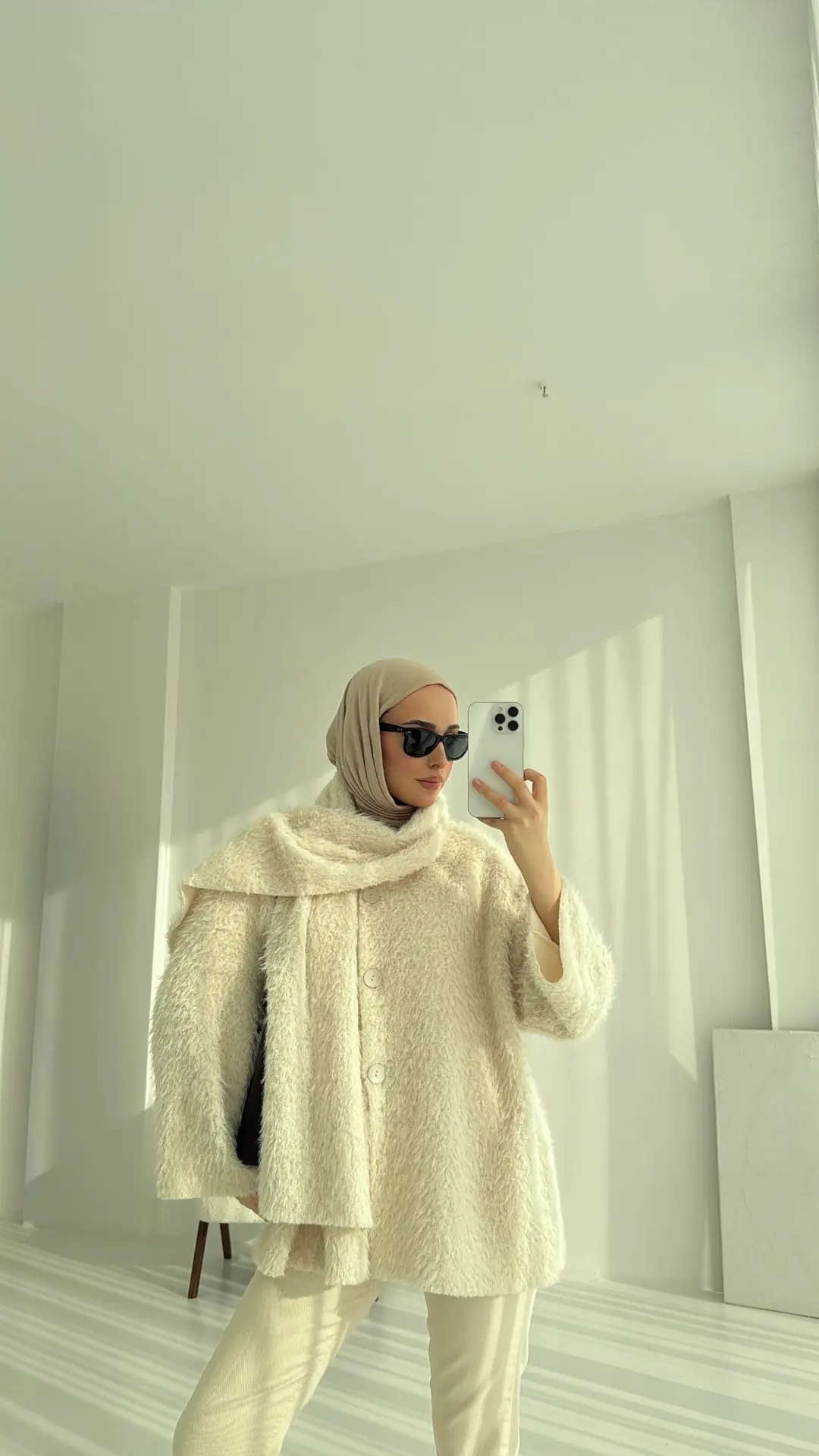 Düğmeli Atkı Detay Ceket - Görsel 2