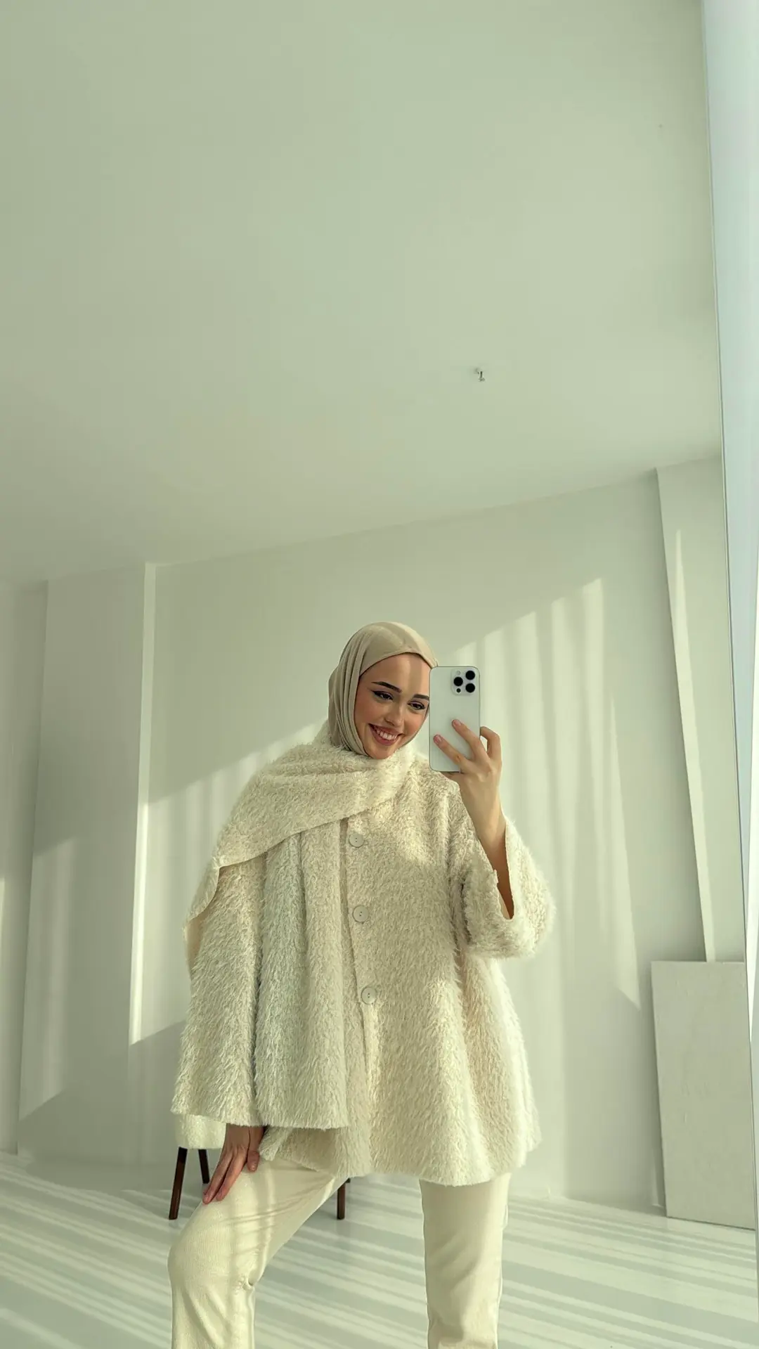 Düğmeli Atkı Detay Ceket - Görsel 4