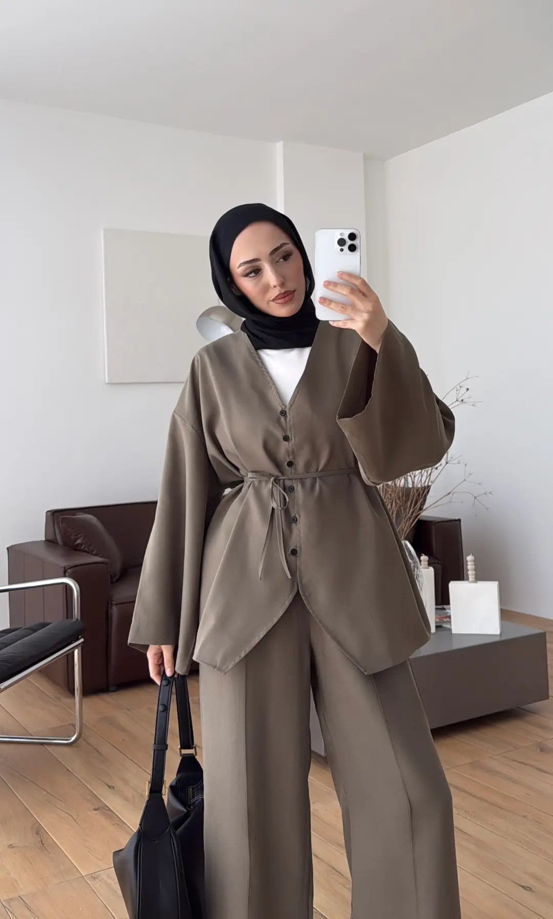 Düğmeli Takım Haki - Görsel 4