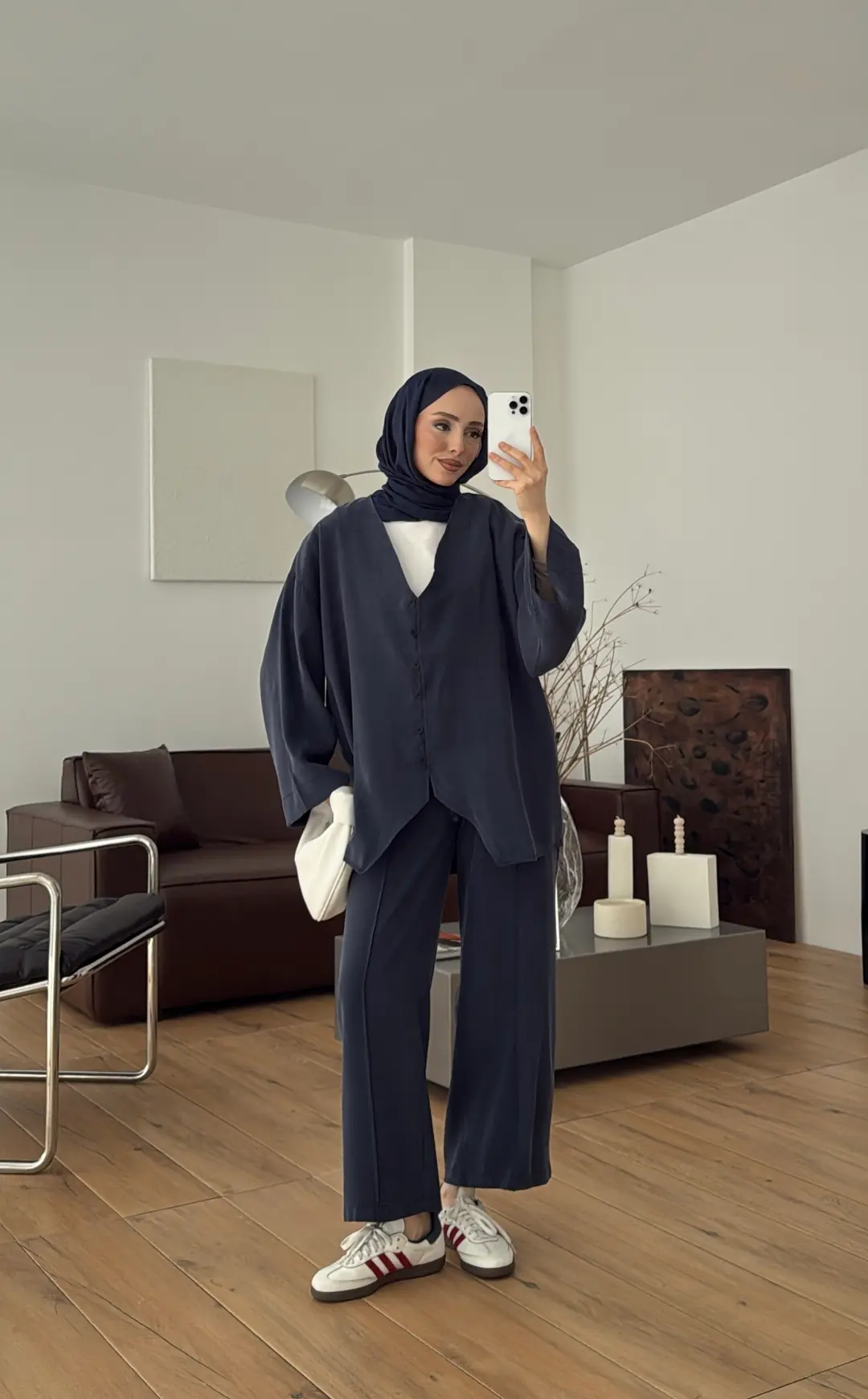 Düğmeli Takım Lacivert - Görsel 2