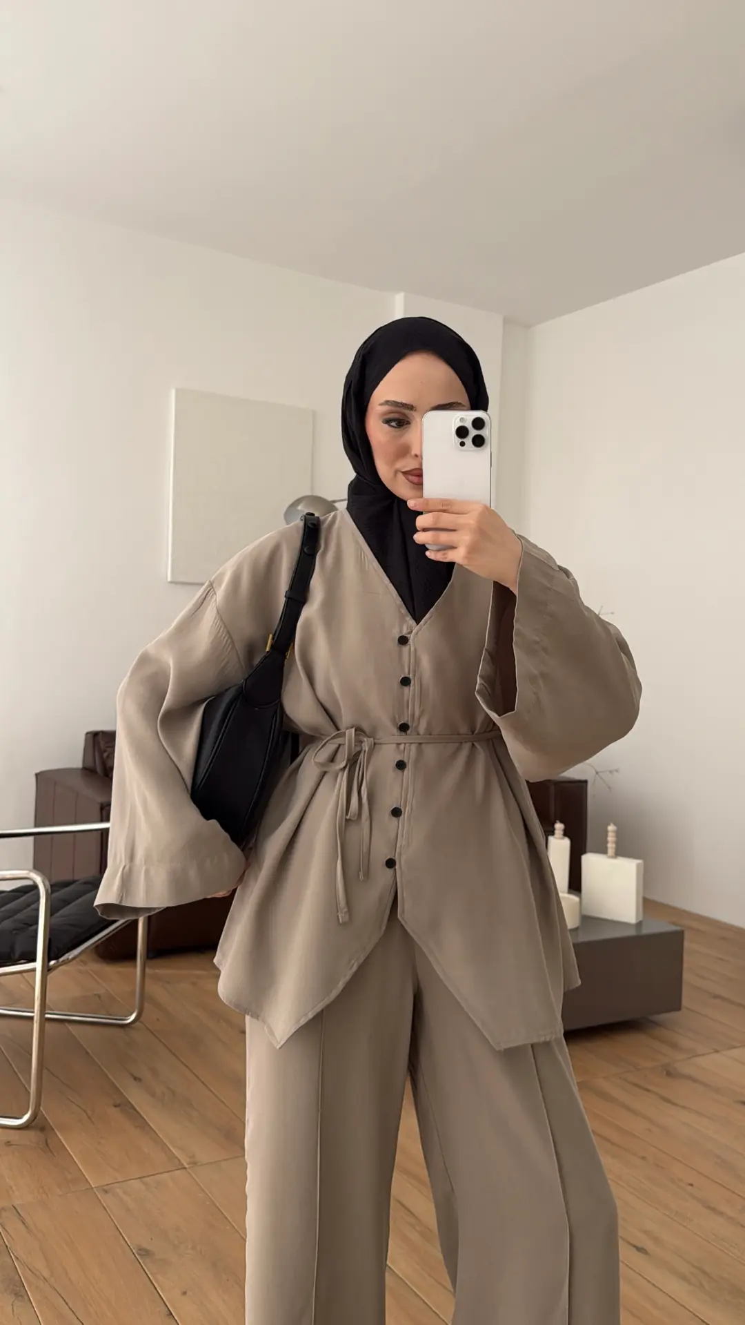 Düğmeli Takım Vizon - Görsel 6