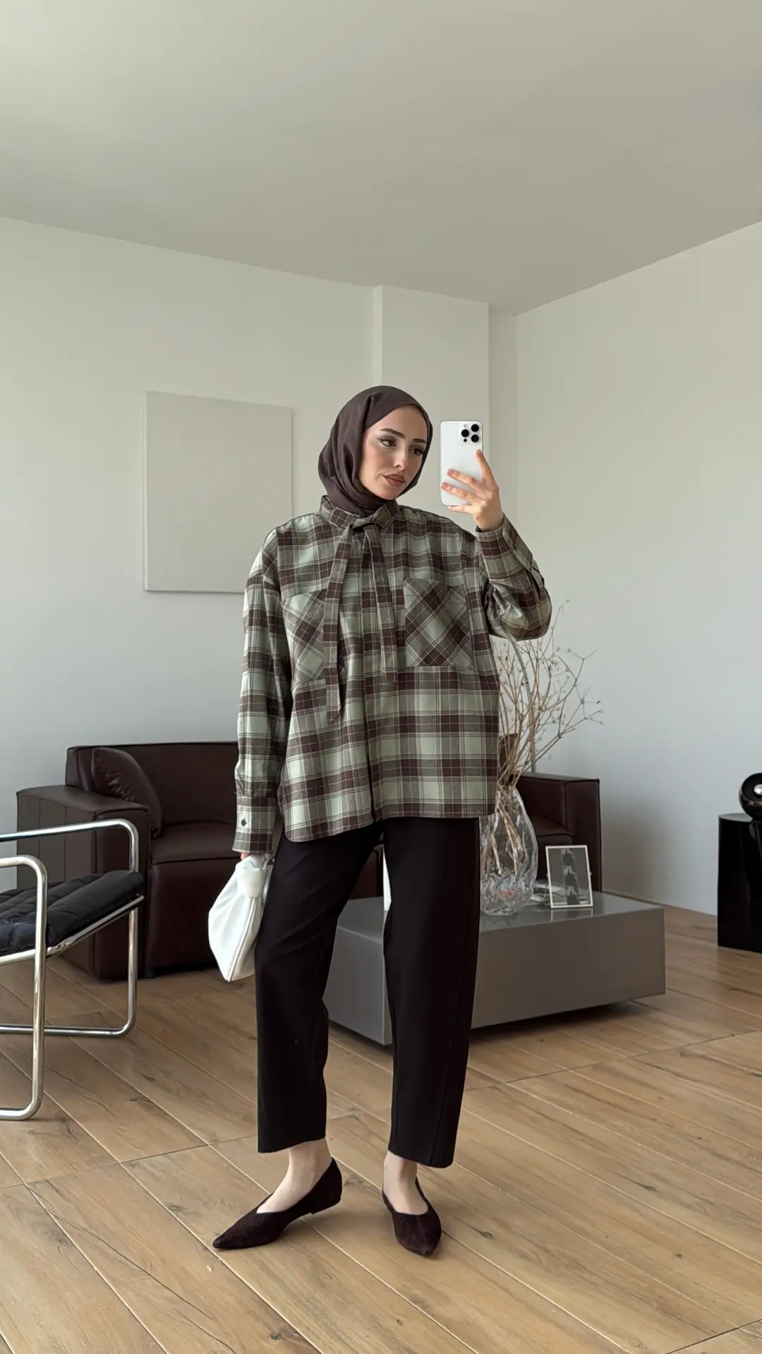 Ekose Mevsimlik Gömlek Çağla - Görsel 8