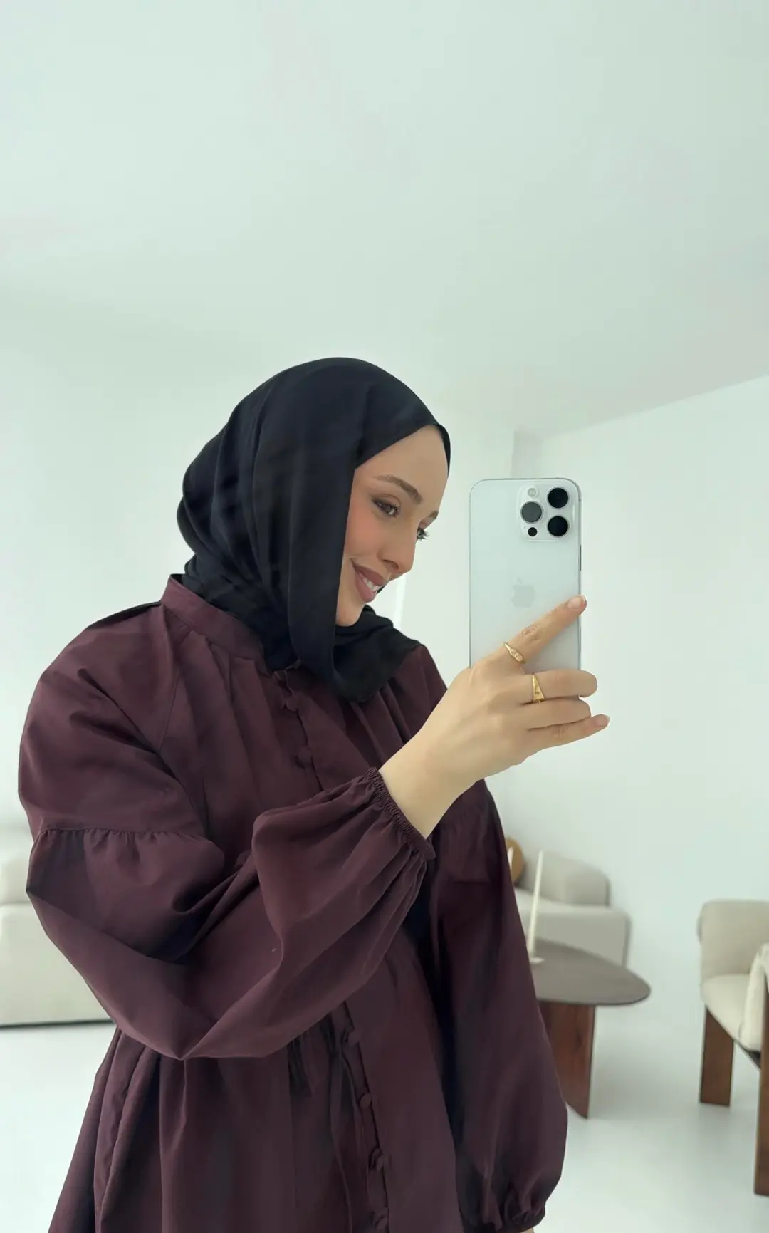 Elegant Gömlek Bordo - Görsel 2