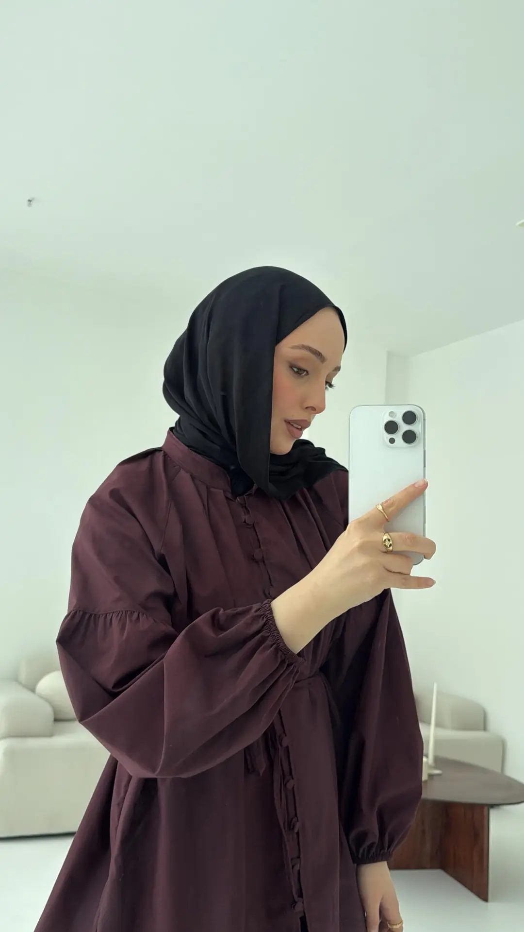 Elegant Gömlek Bordo - Görsel 5