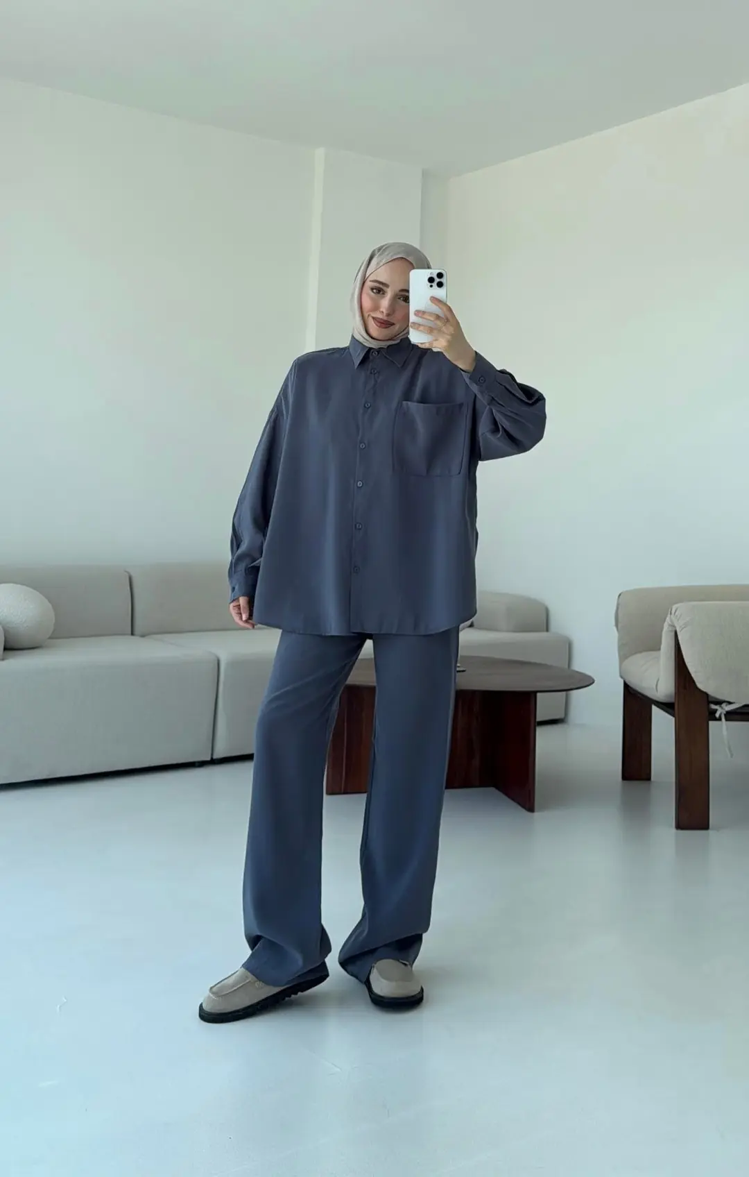 Eliza Takım Gri - Görsel 5