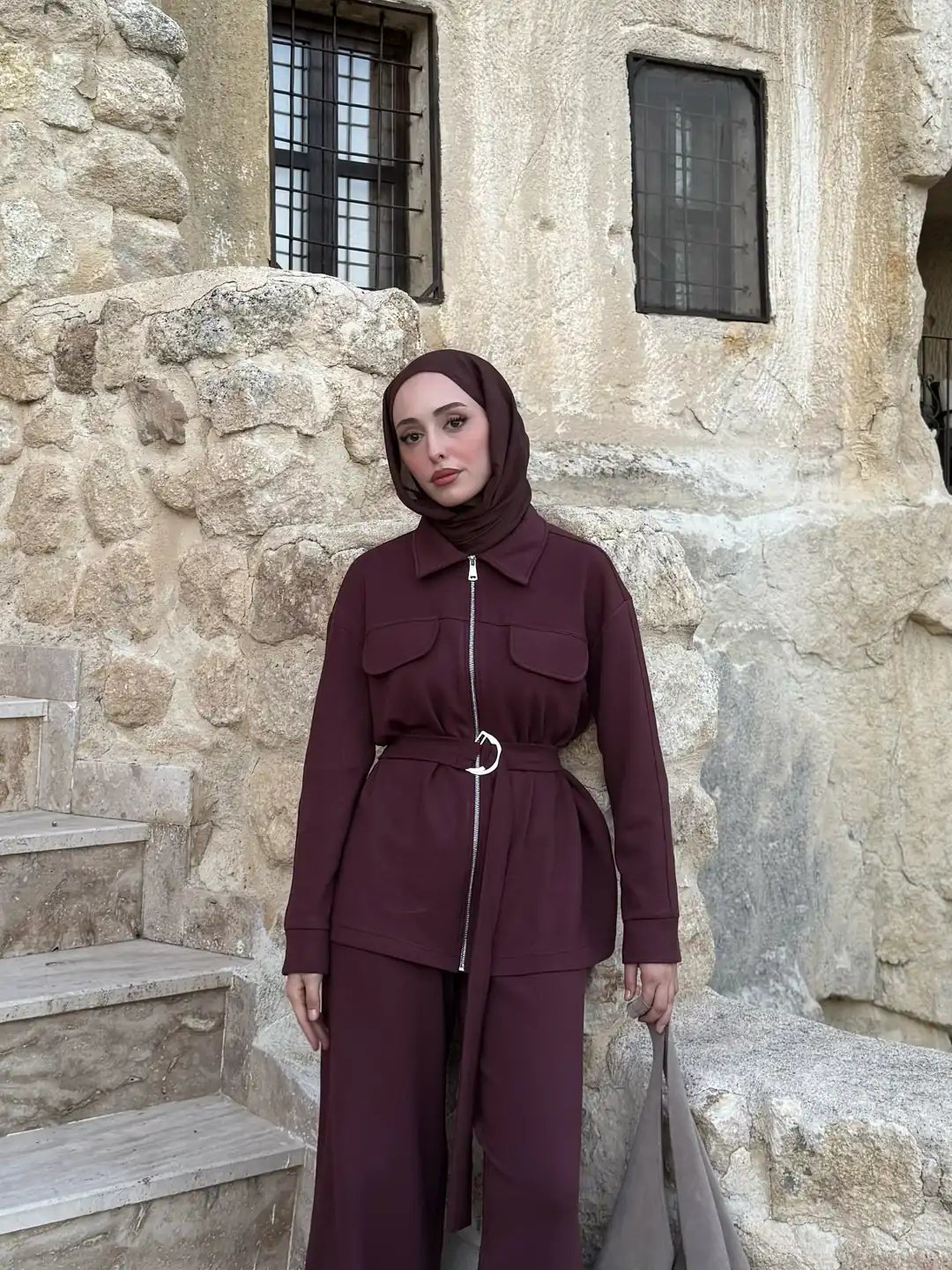 Elvis Takım Bordo - Görsel 3