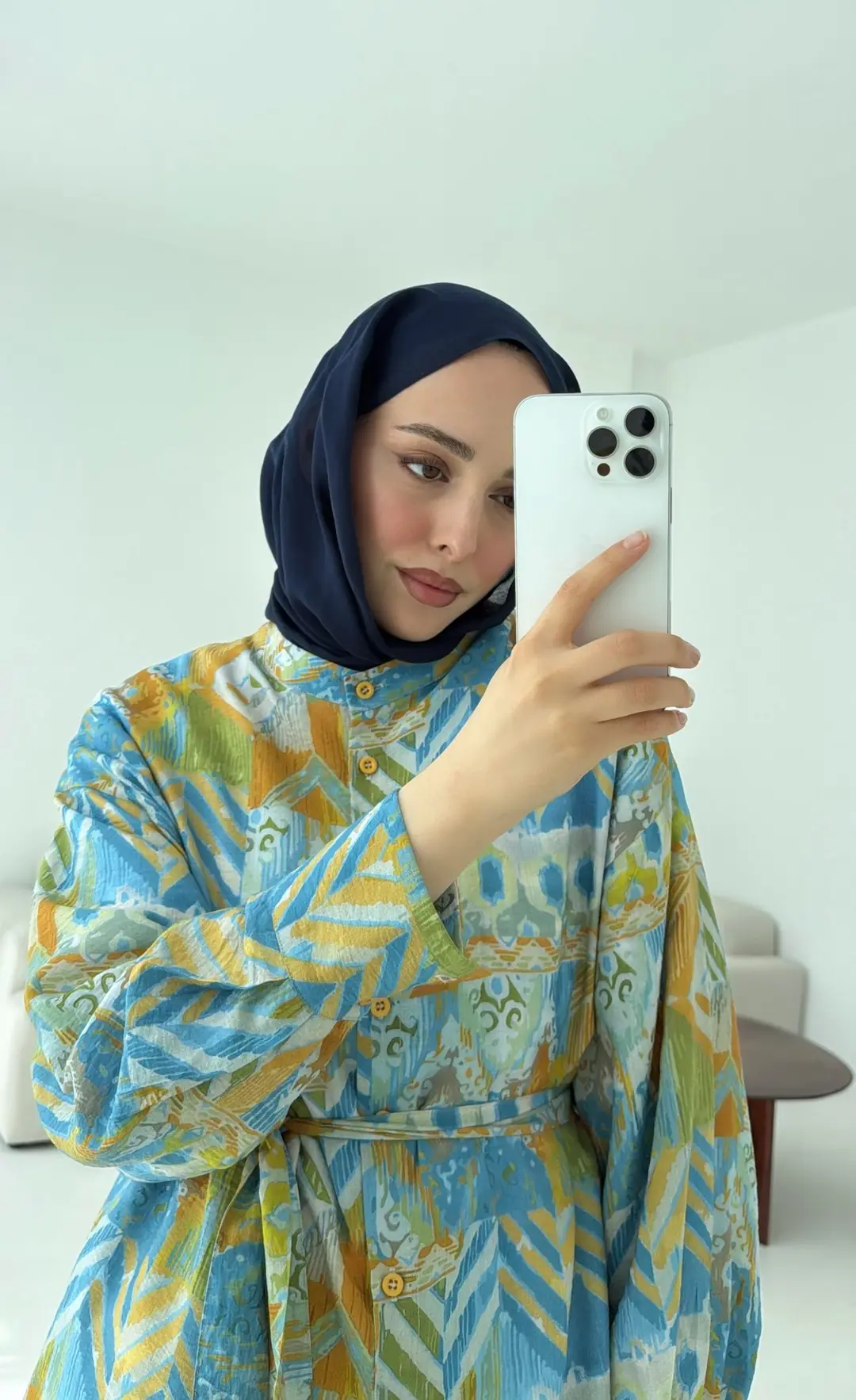 Etnik Desen Tasarım Bağlamalı Gömlek - Görsel 7