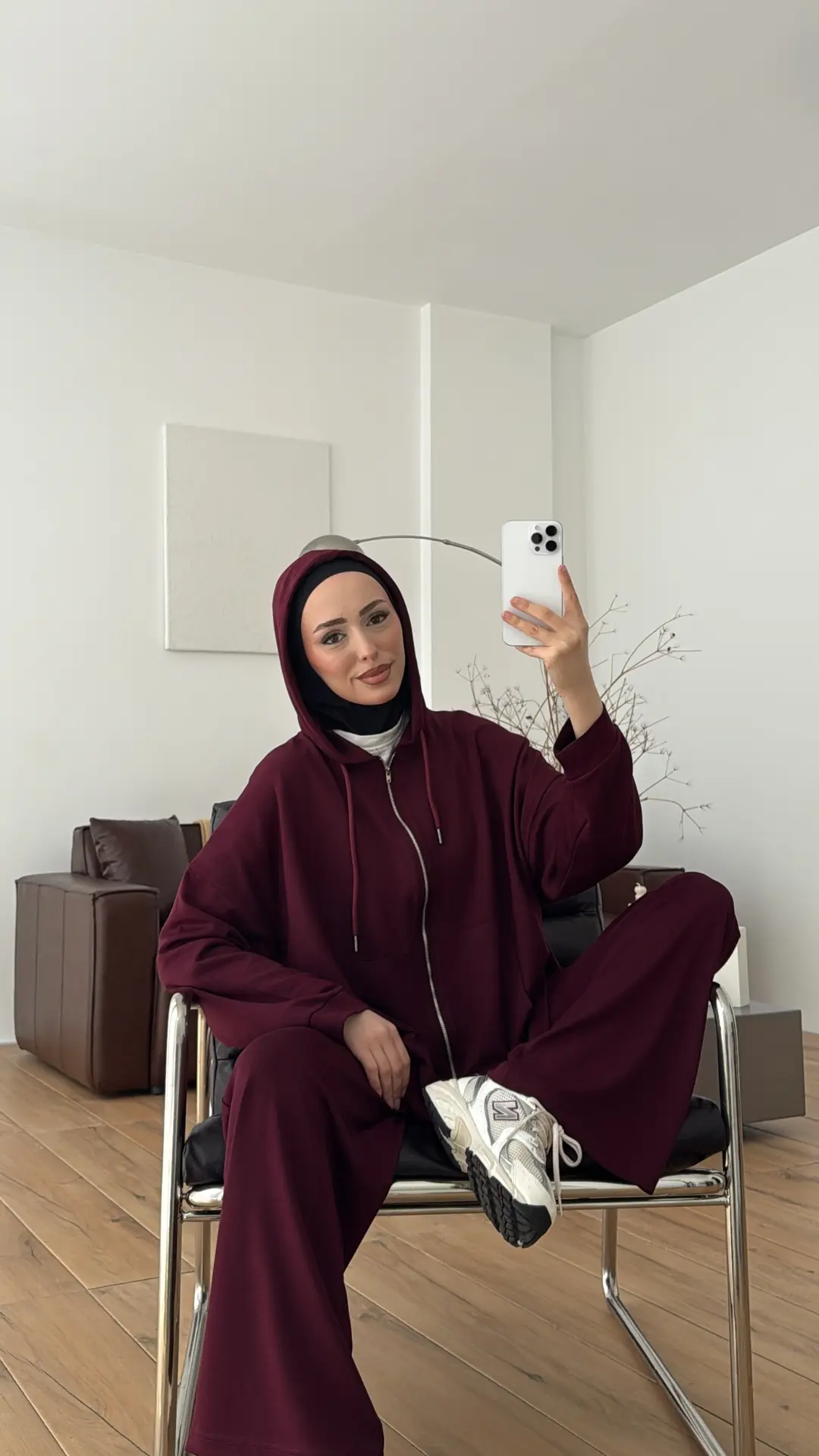 Fermuarlı Oysho Takım Bordo