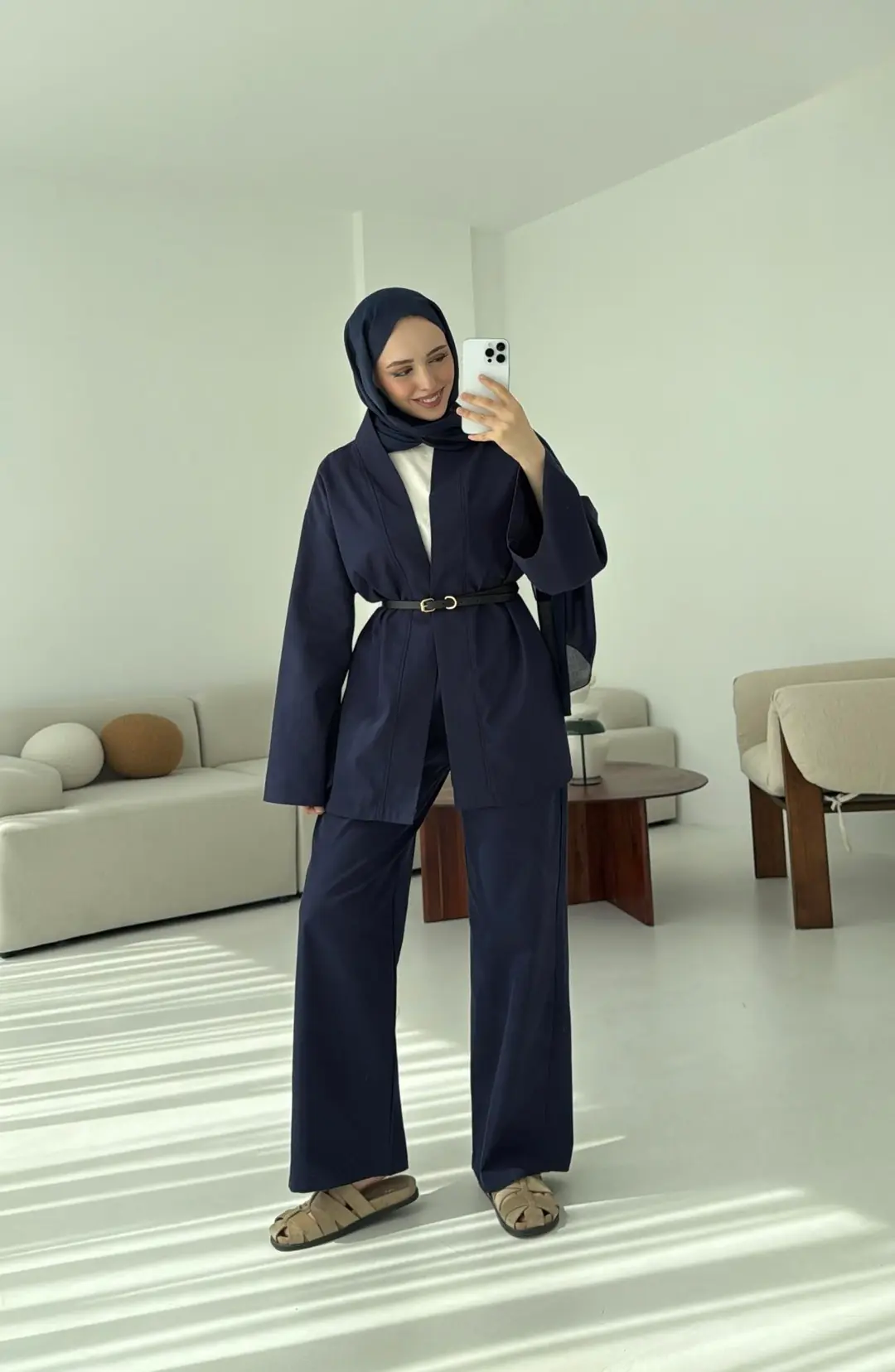 Gabardin Takım Lacivert