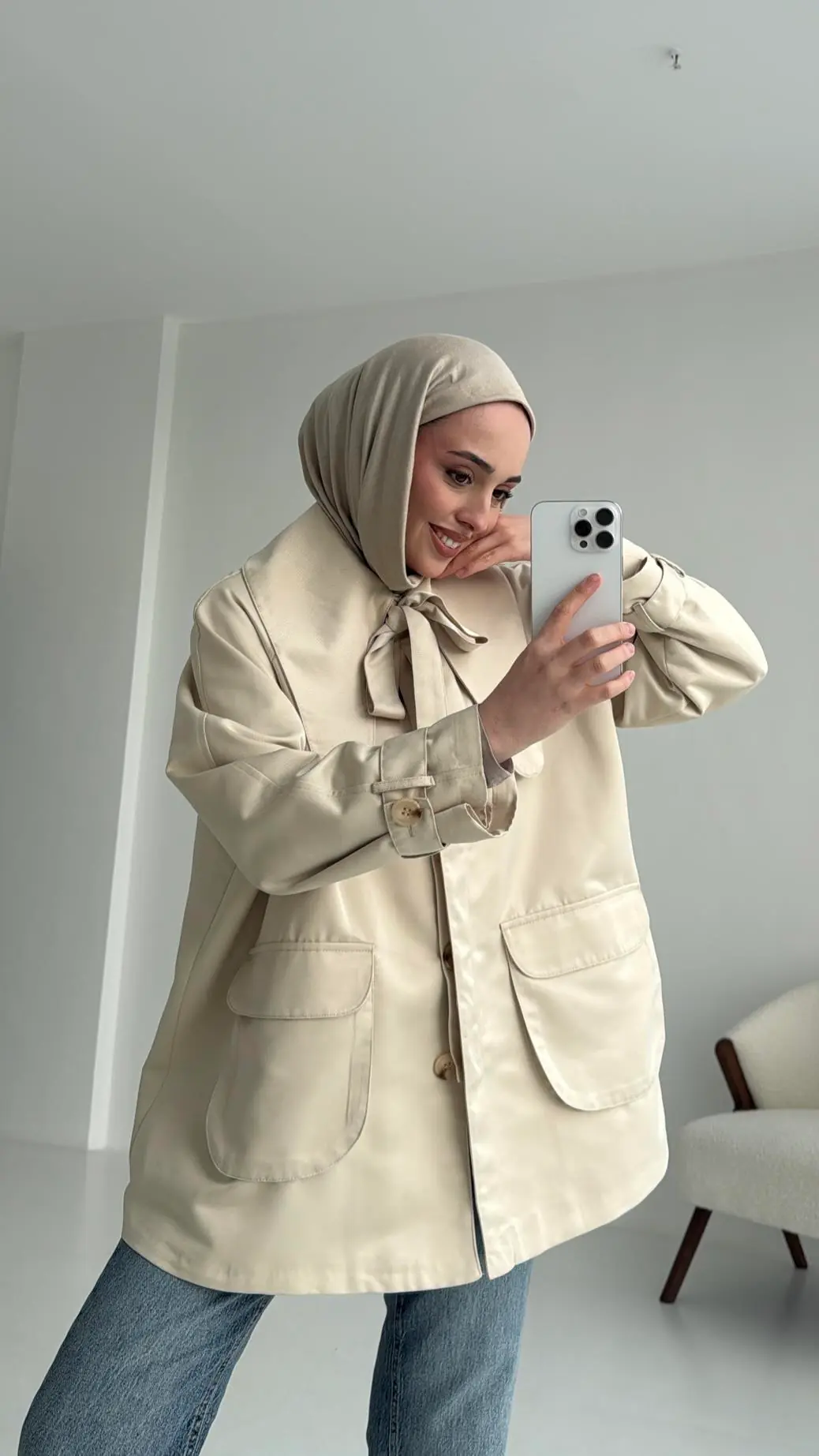 Astarlı Taş Trençkot - Görsel 2