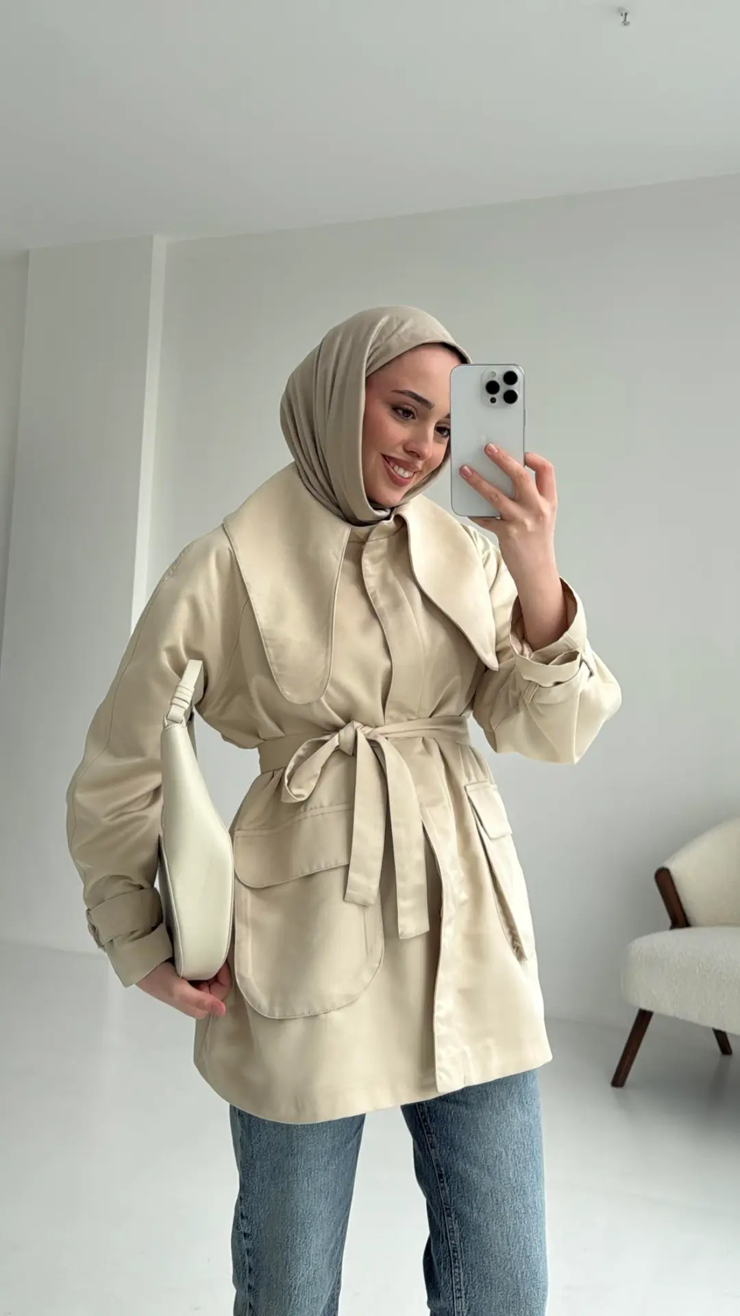 Astarlı Taş Trençkot - Görsel 4