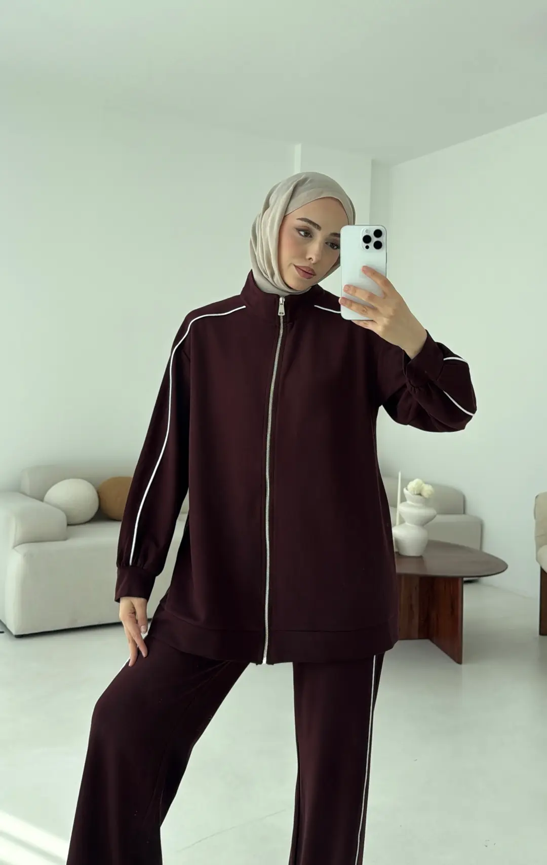 Garnili Oysho Takım Bordo - Görsel 5