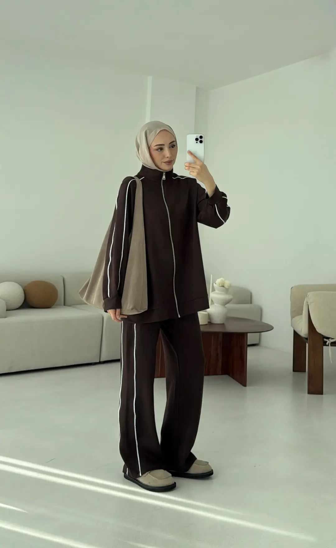 Garnili Oysho Takım Kahve