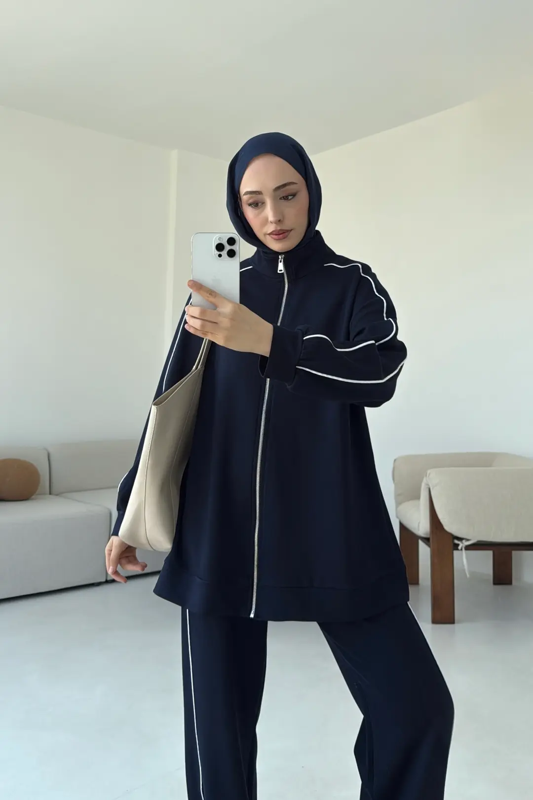 Garnili Oysho Takım Lacivert - Görsel 4