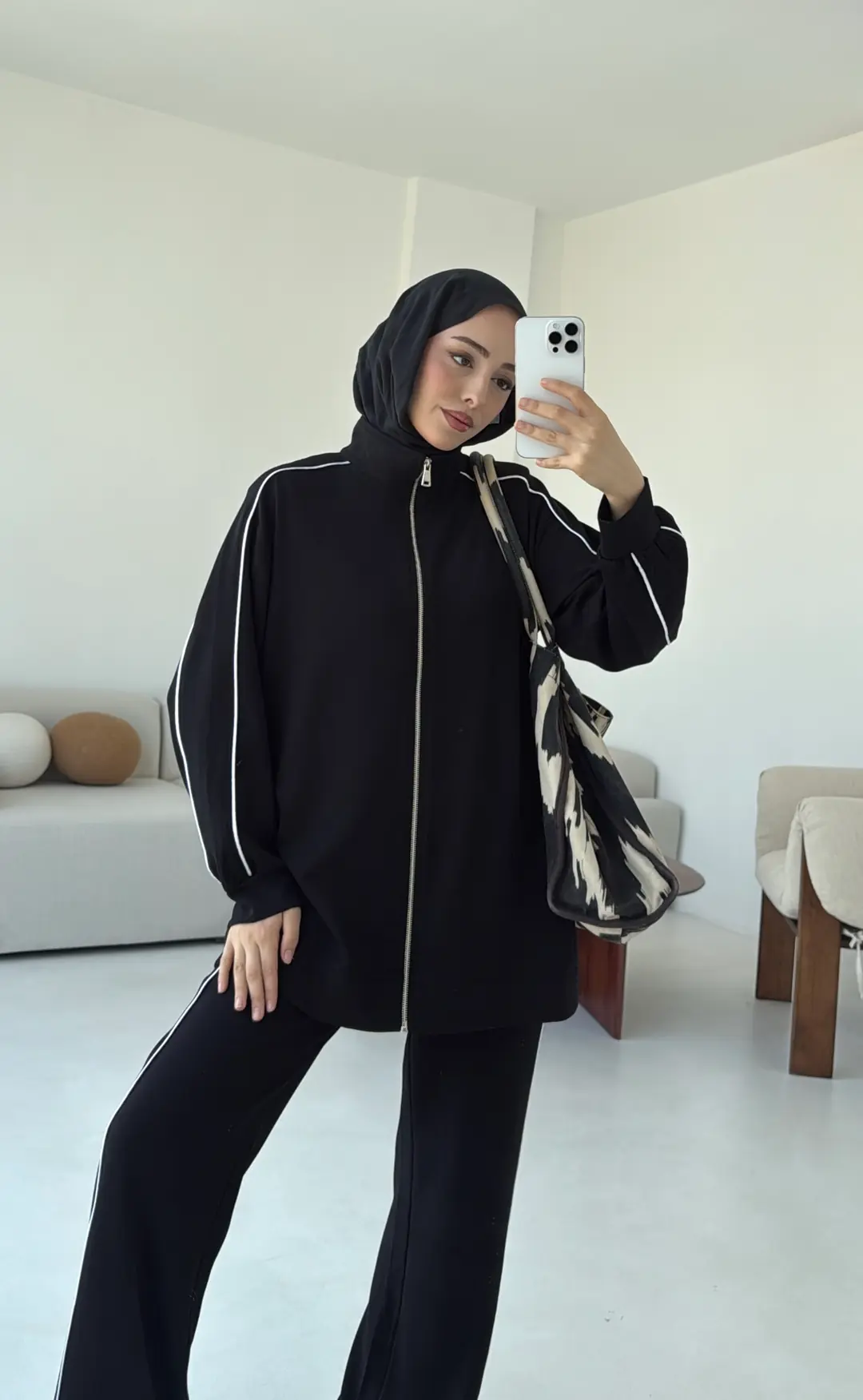 Garnili Oysho Takım Siyah