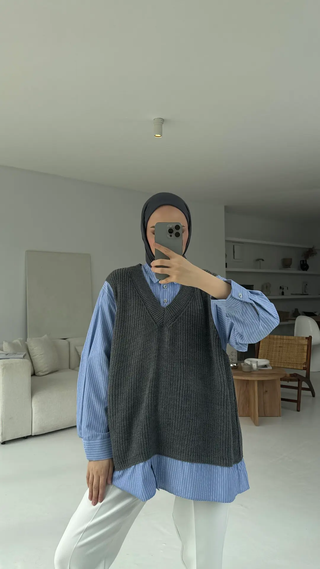 Gömlek Detaylı Triko - Görsel 2