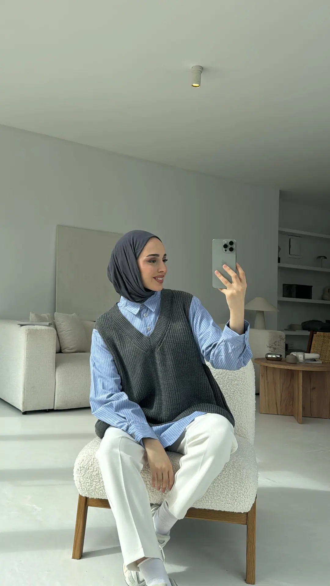 Gömlek Detaylı Triko - Görsel 4