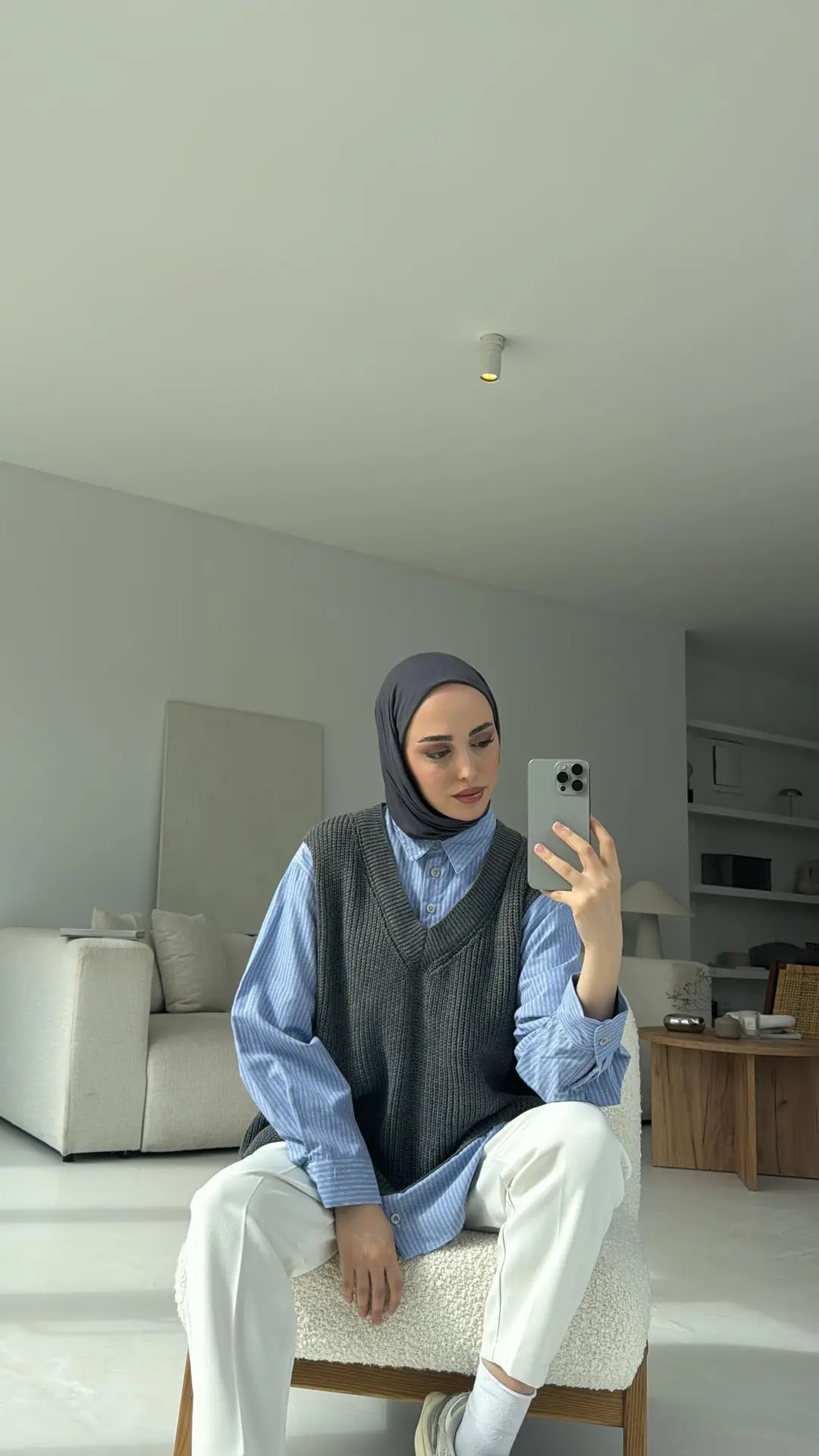 Gömlek Detaylı Triko - Görsel 5