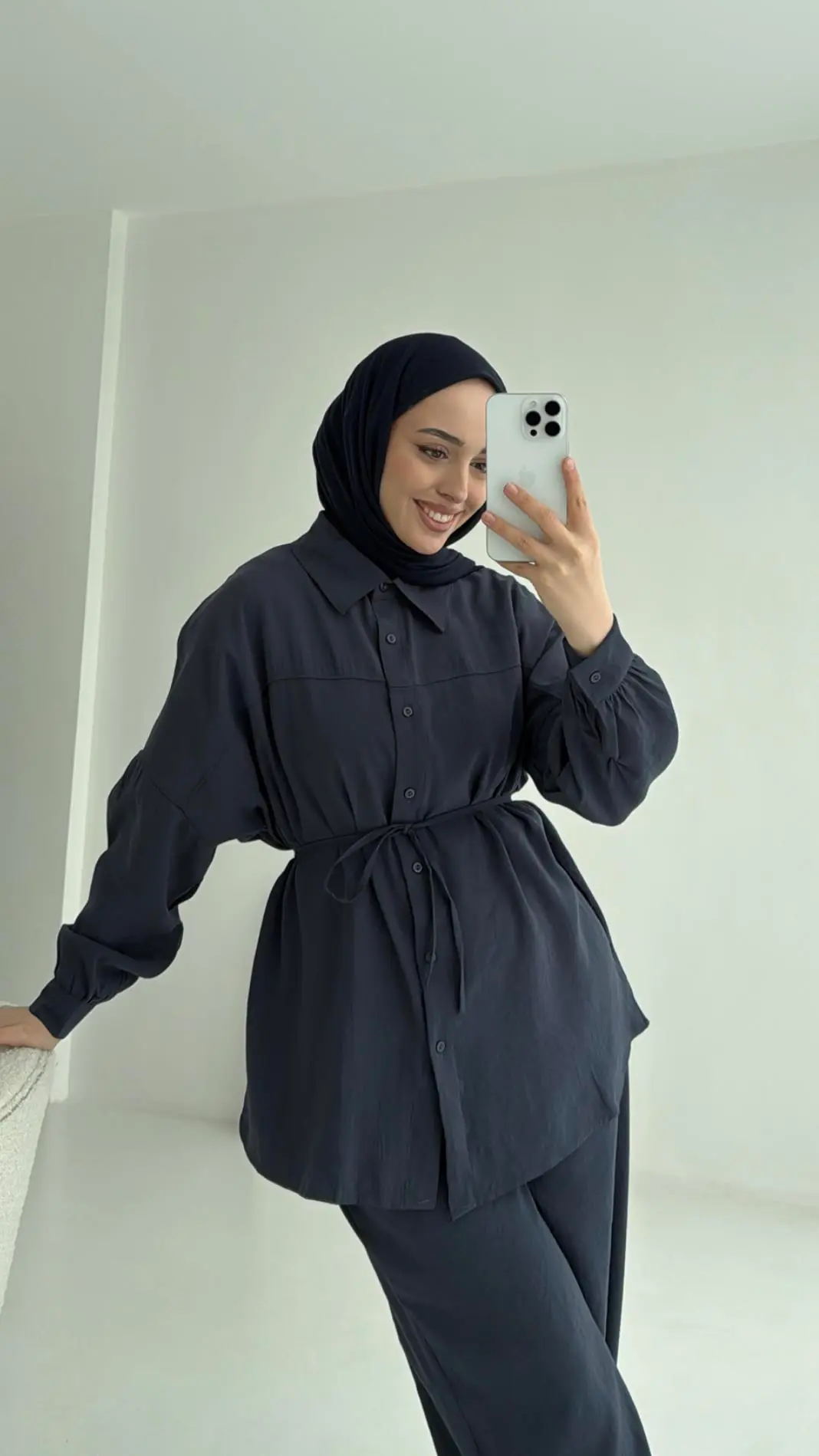 Gömlek Takım Antrasit - Görsel 2