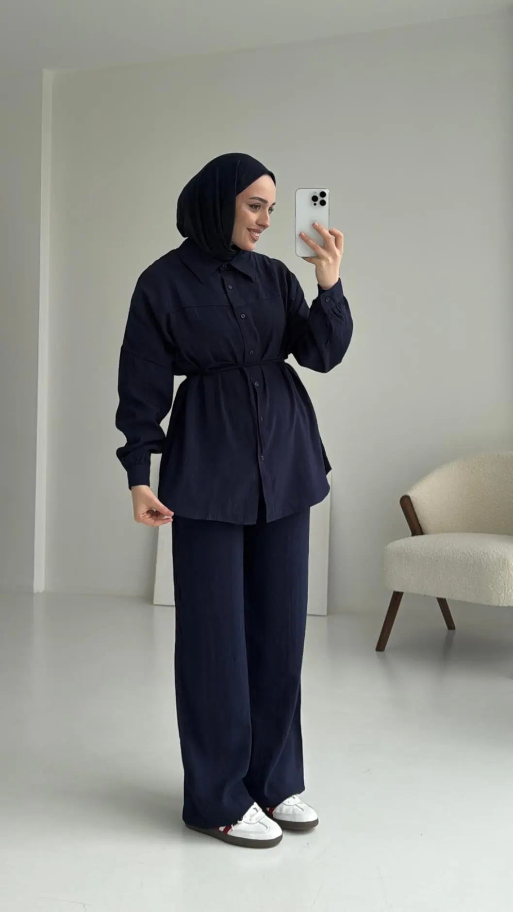 Gömlek Takım Lacivert - Görsel 4