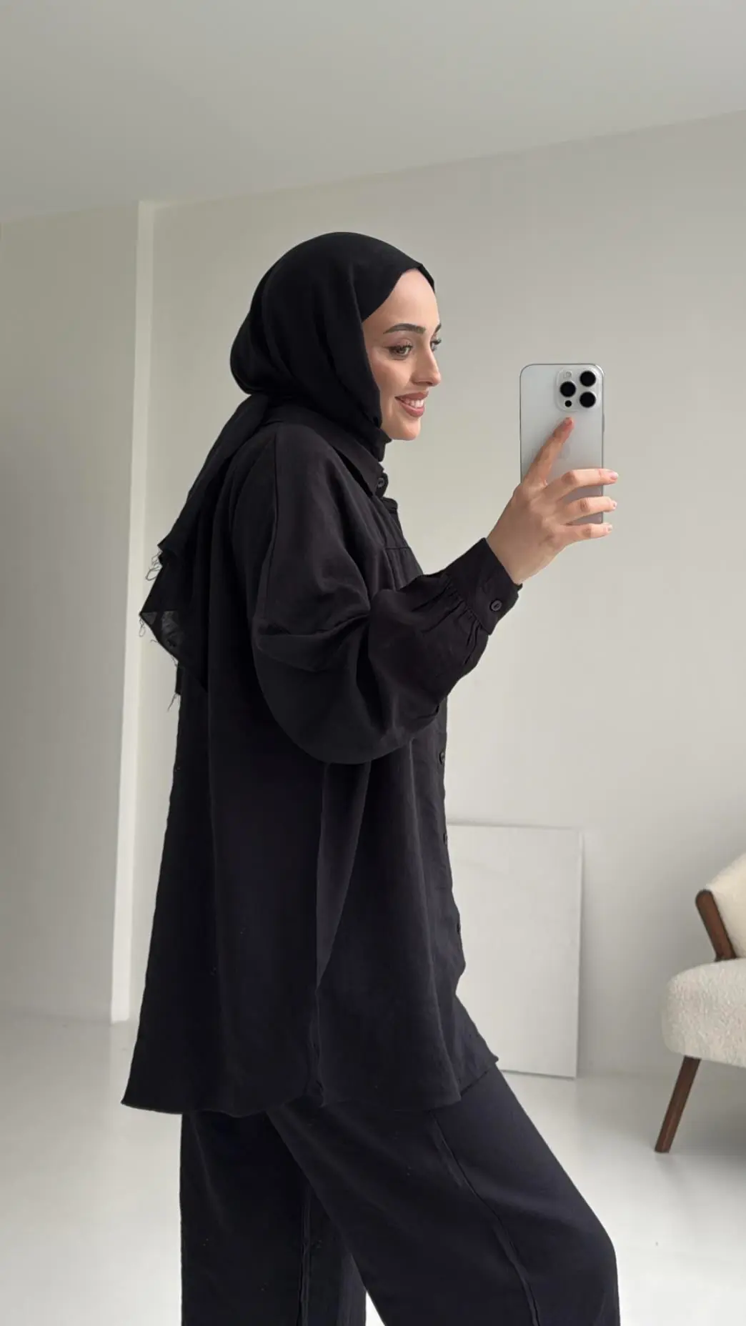 Gömlek Takım Siyah - Görsel 4