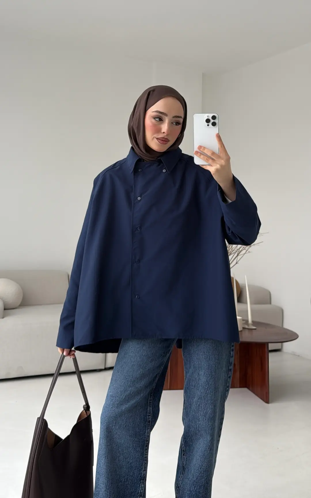 Gömlek/Trenç Lacivert - Görsel 3